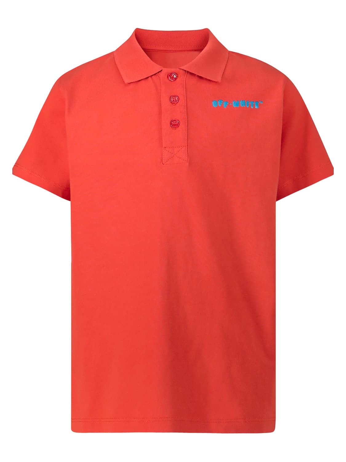 Off-White Kids Kids Polo Shirt Red in Red 6700096047-1.jpg | NICKIS.com