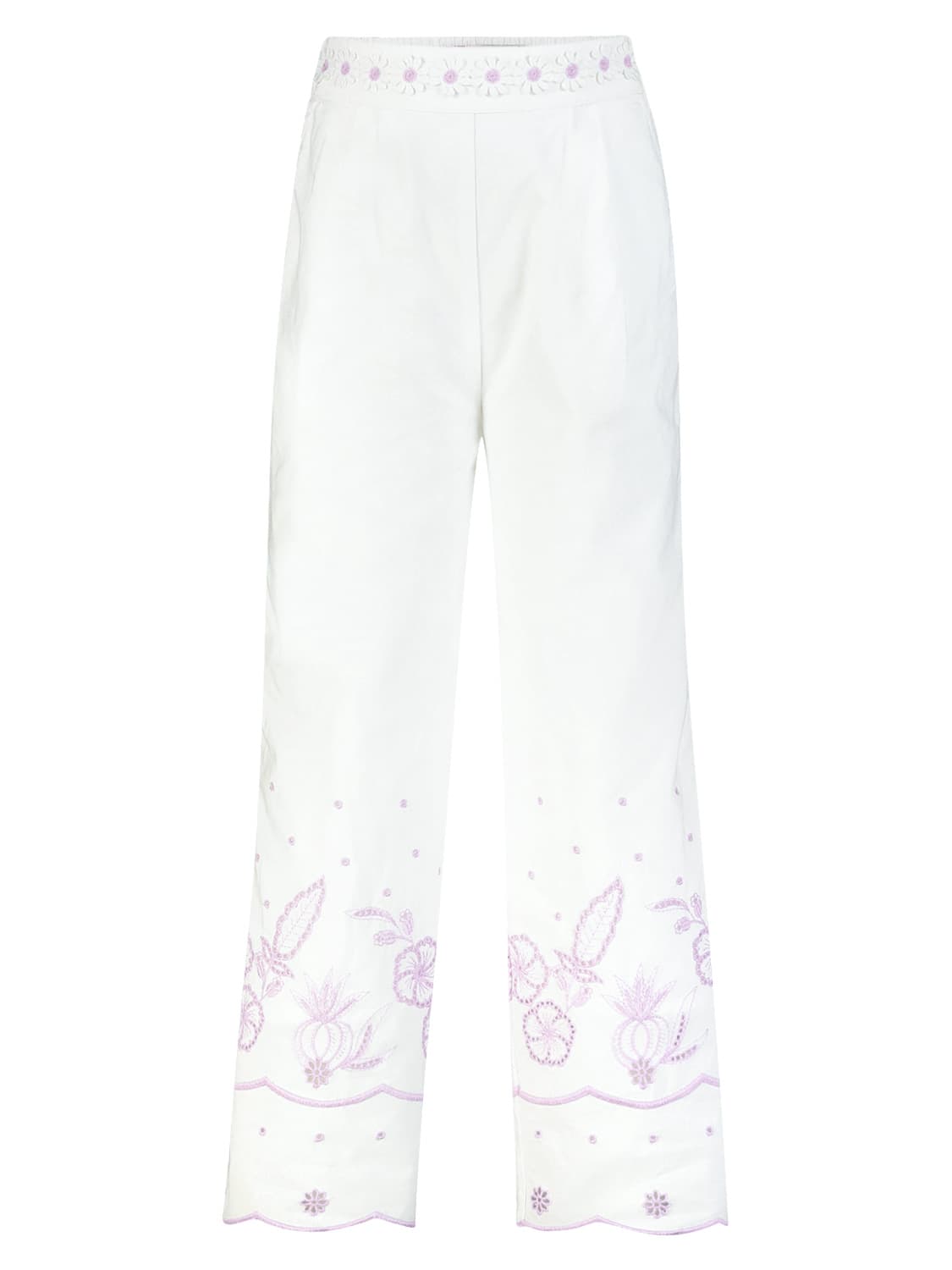 Scotch & Soda Kids pants White in White 6700144291-1.jpg | NICKIS.com