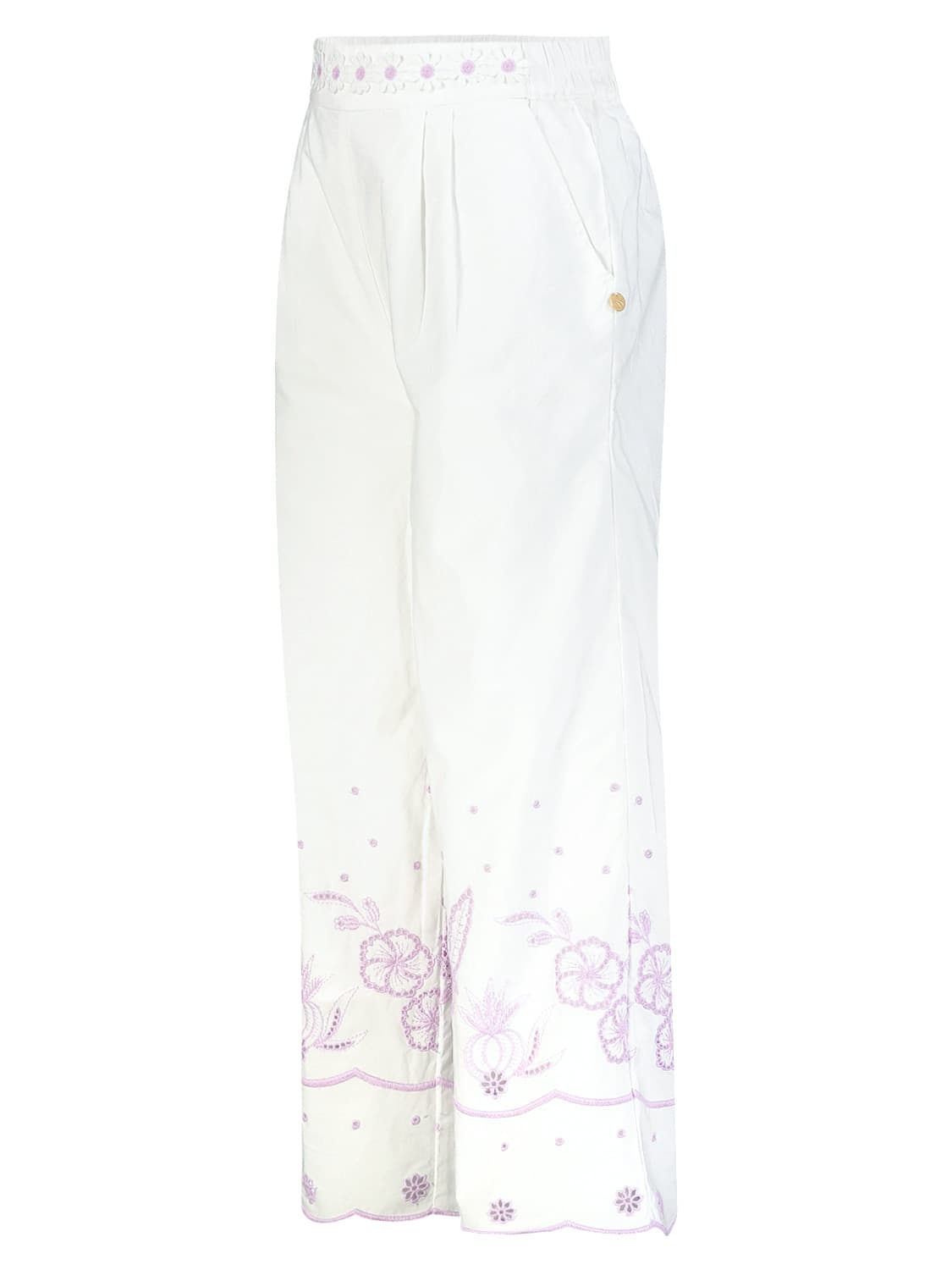 Scotch & Soda Kids pants White in White 6700144291-4.jpg | NICKIS.com