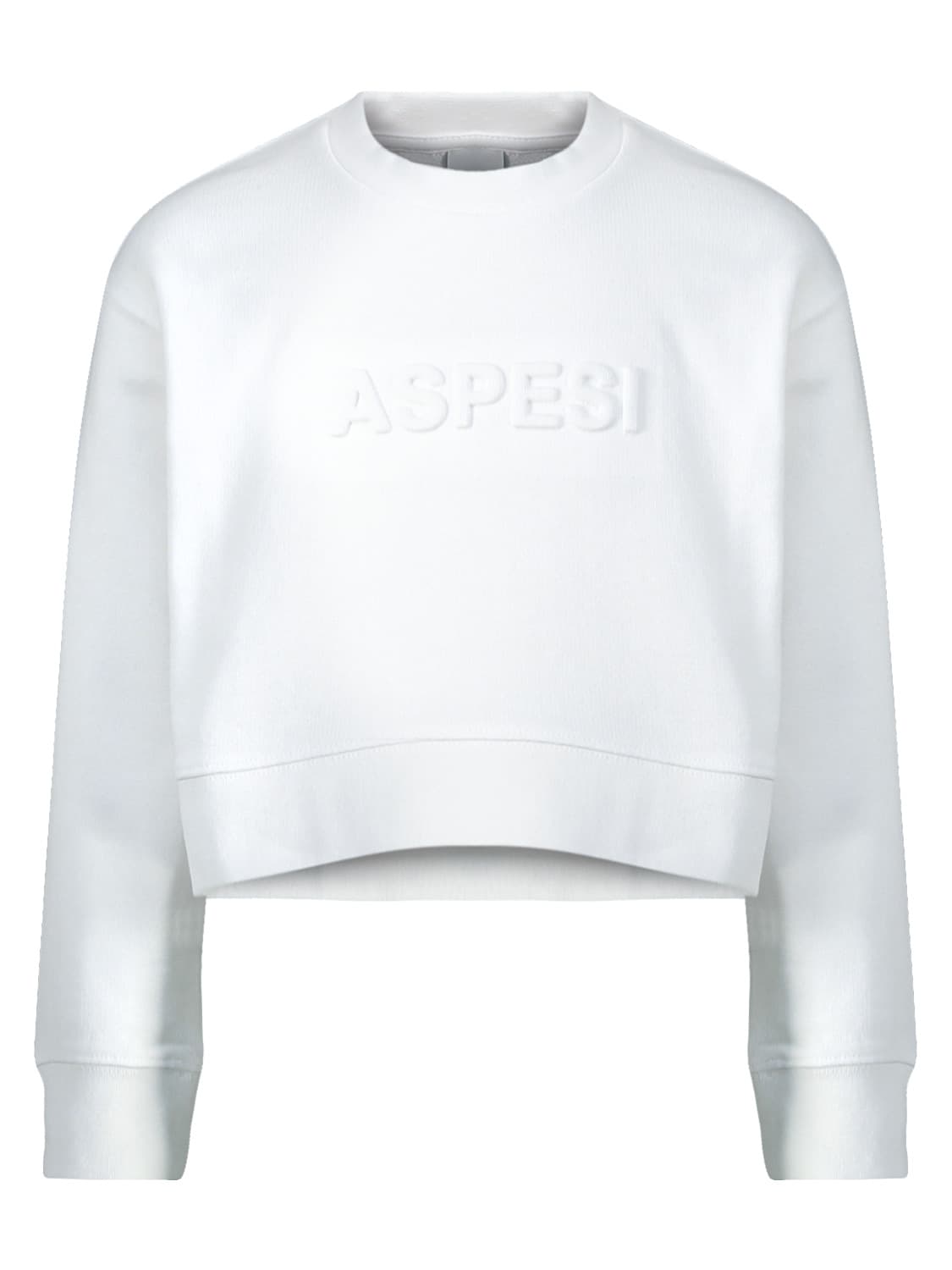 Aspesi Kids Sweatshirt White in White 6700161509-1.jpg | NICKIS.com