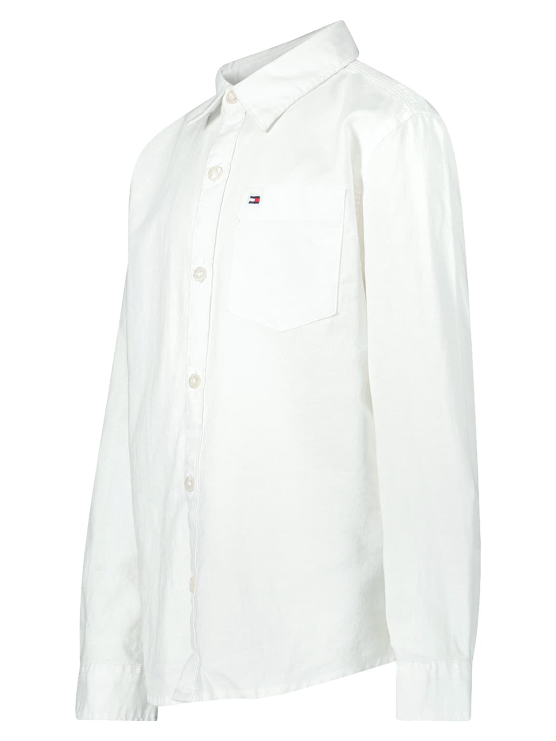 Tommy Hilfiger Kids shirt Hemp Relaxed White in White 6700469733-4.jpg | NICKIS.com