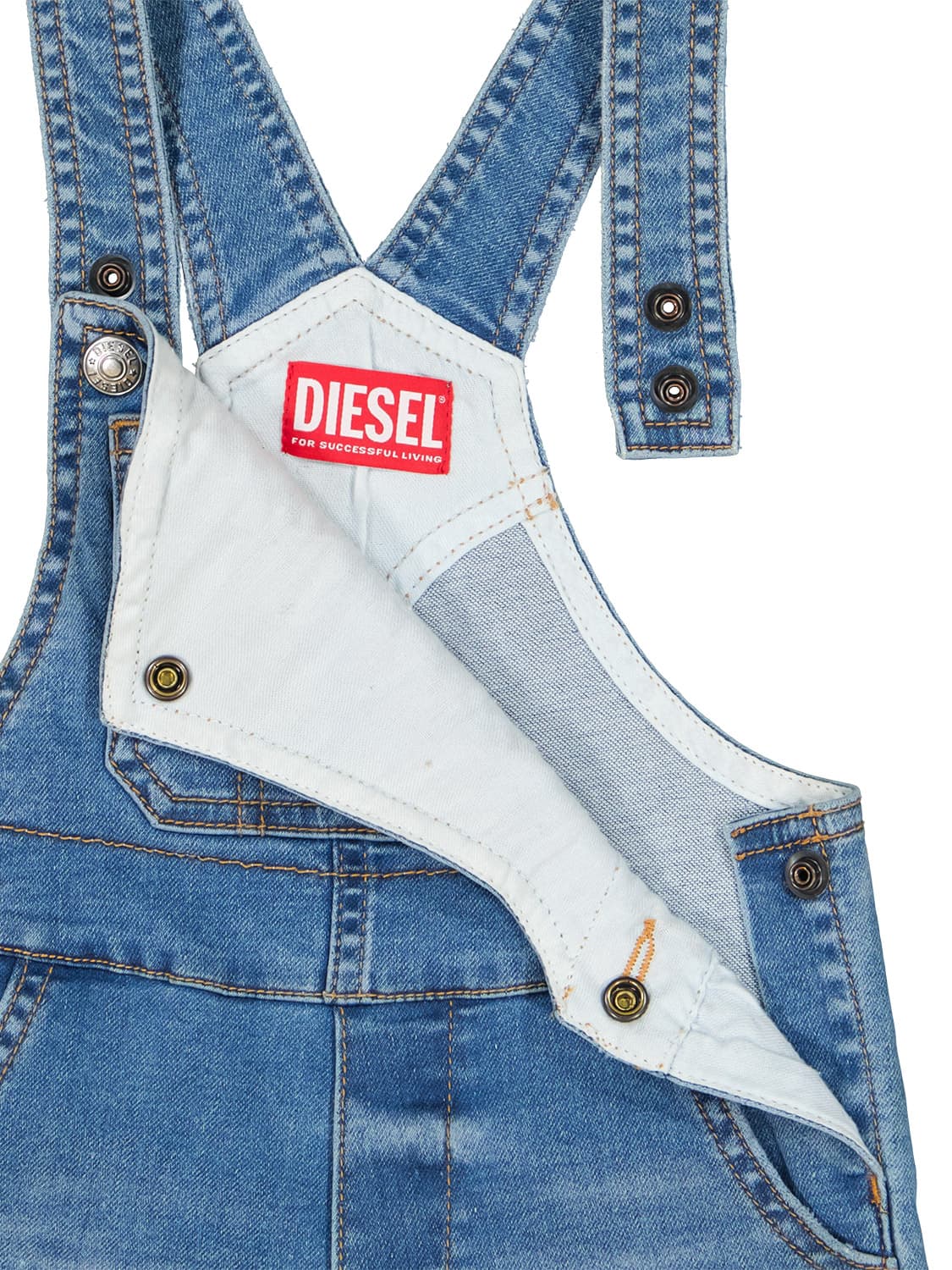 Diesel Kids dungaree Blue in Blue 6700706581-4.jpg | NICKIS.com