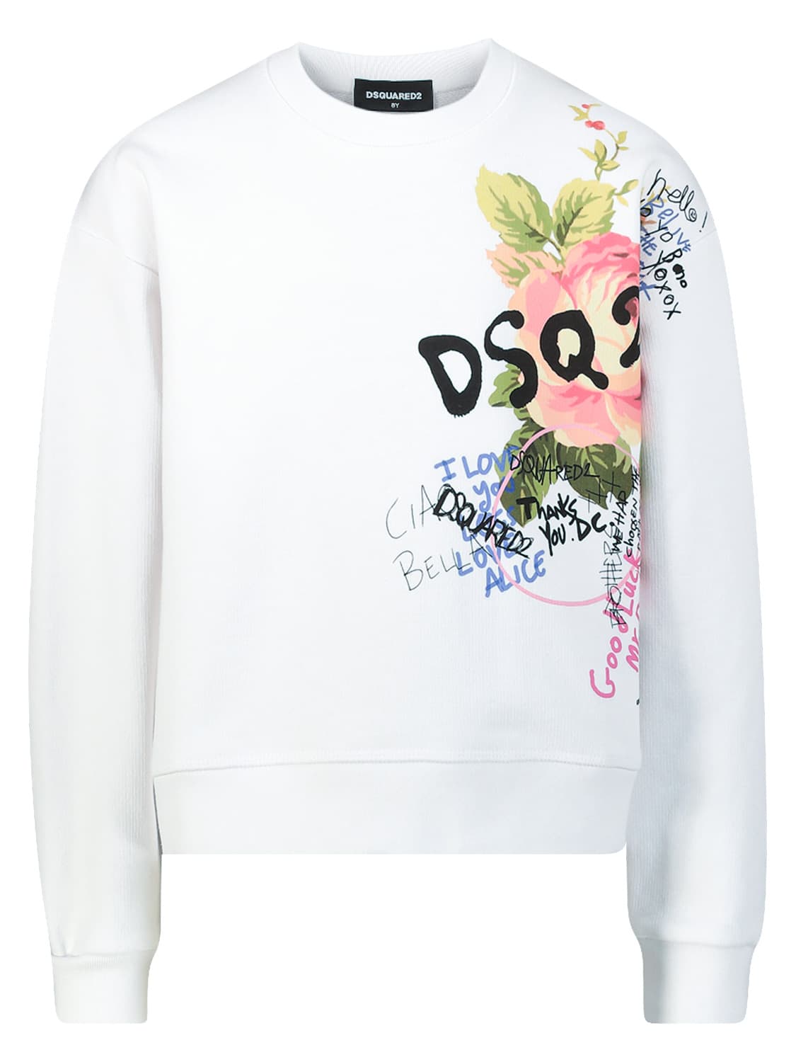 DSQUARED2 Kids Sweatshirt White in White 6700847514-1.jpg | NICKIS.com