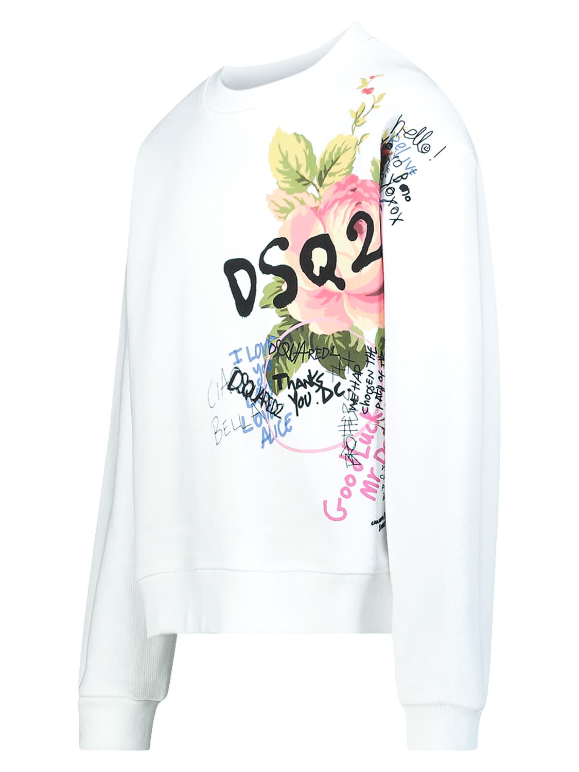 DSQUARED2 Kids Sweatshirt White in White 6700847514-4.jpg | NICKIS.com