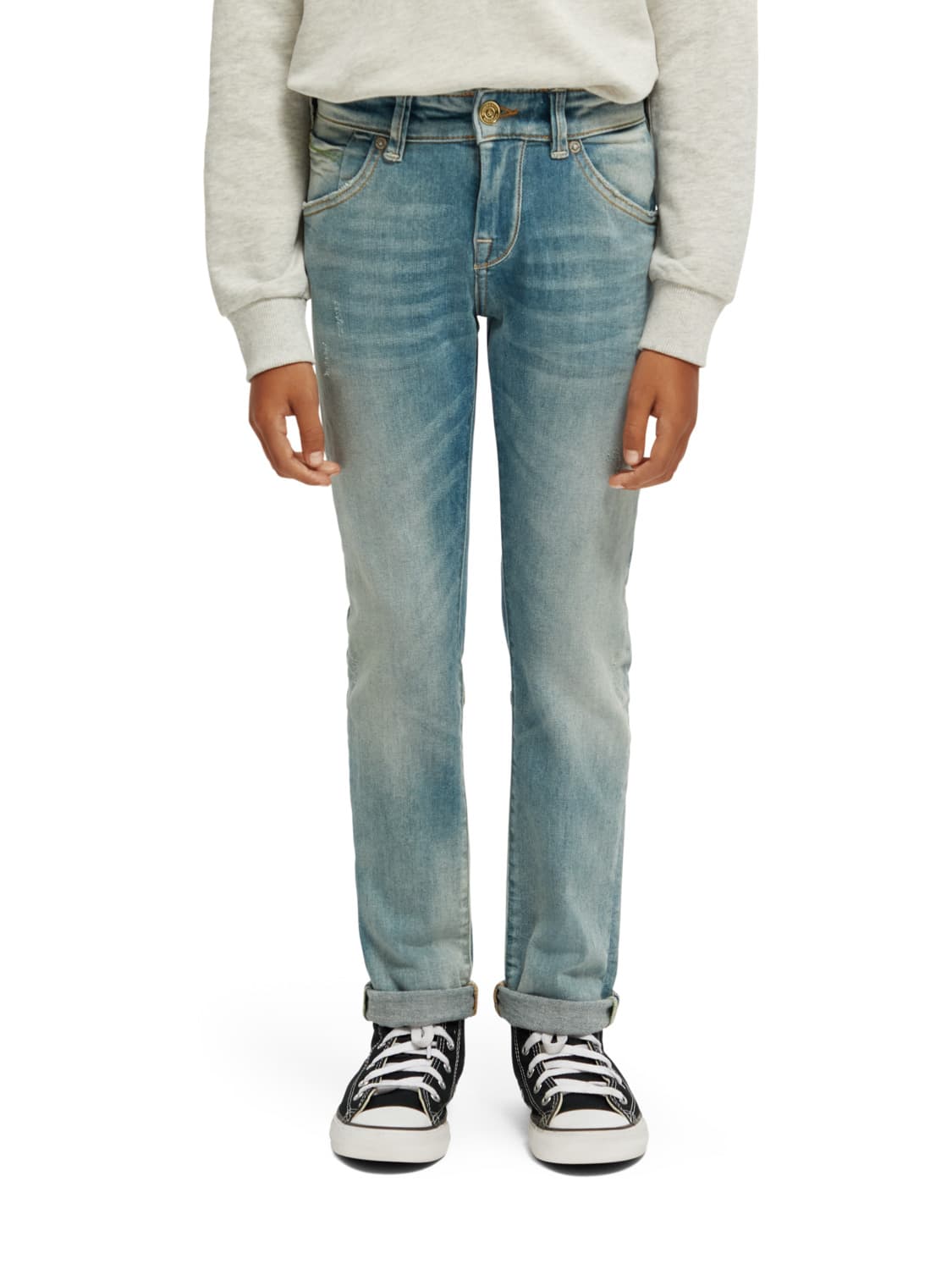 Scotch & Soda Kids jeans The Singel slim tapered Blue in Blue 6700900128-2.jpg | NICKIS.com