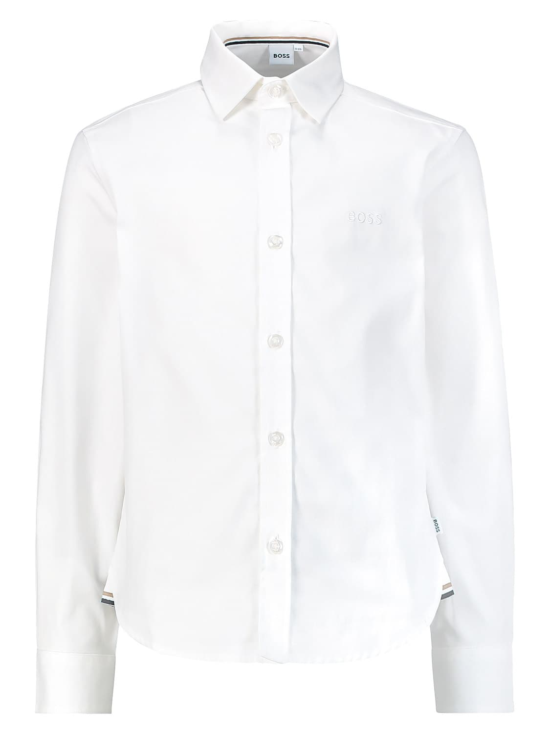 Boss Kids shirt White in White 6701002323-1.jpg | NICKIS.com