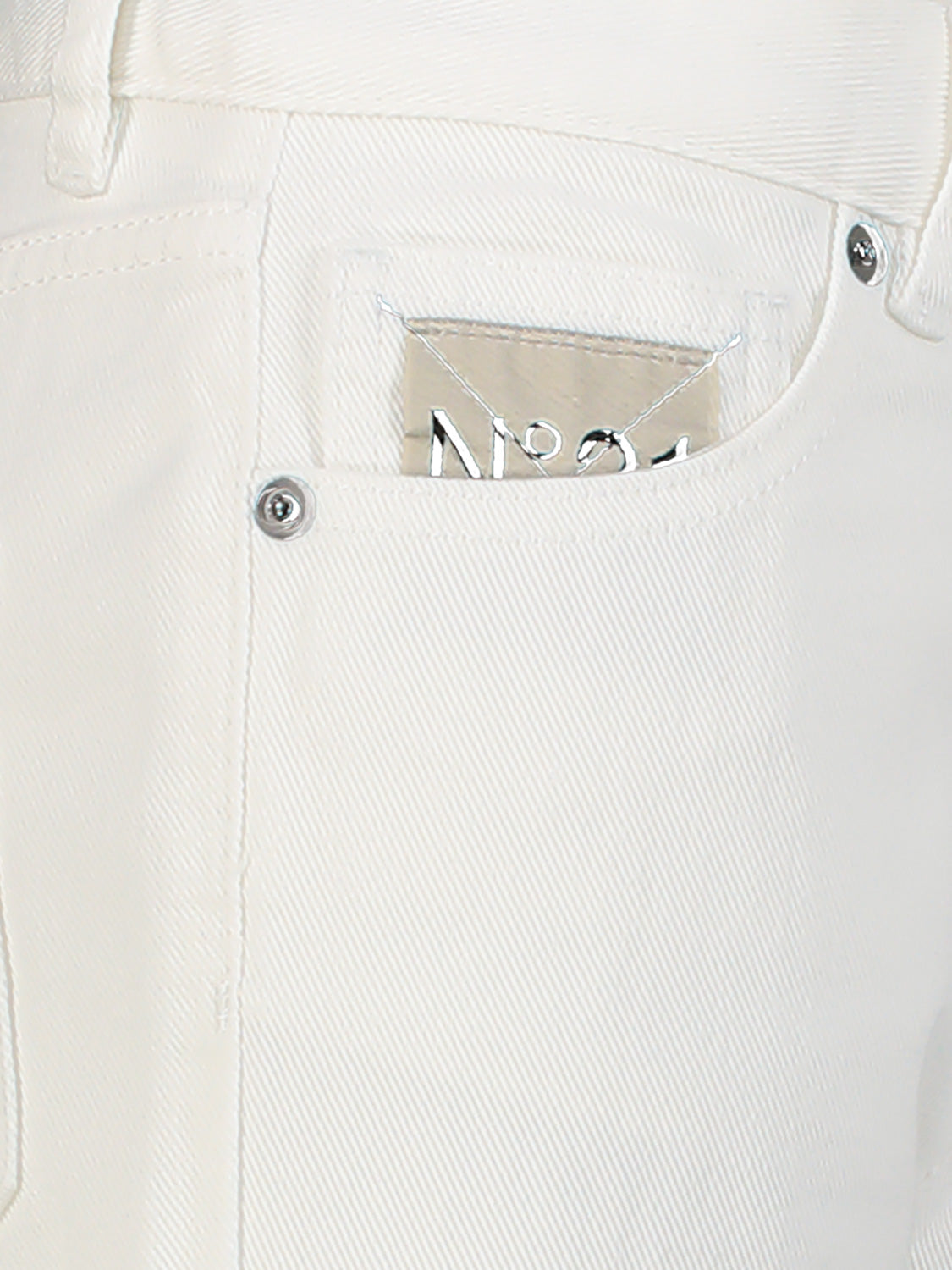 N°21 Kids jeans White in White 6701026415-7.jpg | NICKIS.com