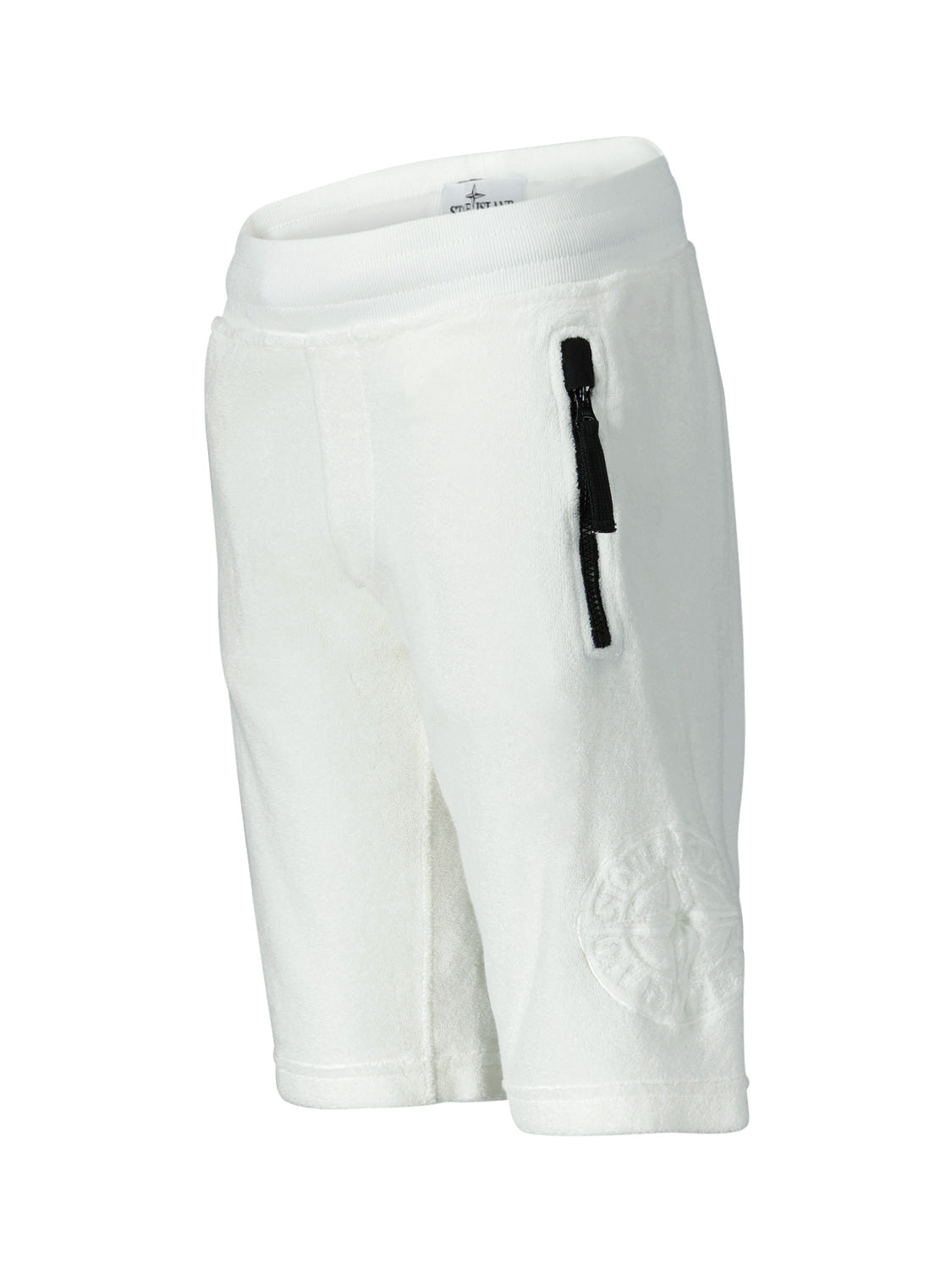 STONE ISLAND JUNIOR Kids Shorts White in White 6701091295-4.jpg | NICKIS.com