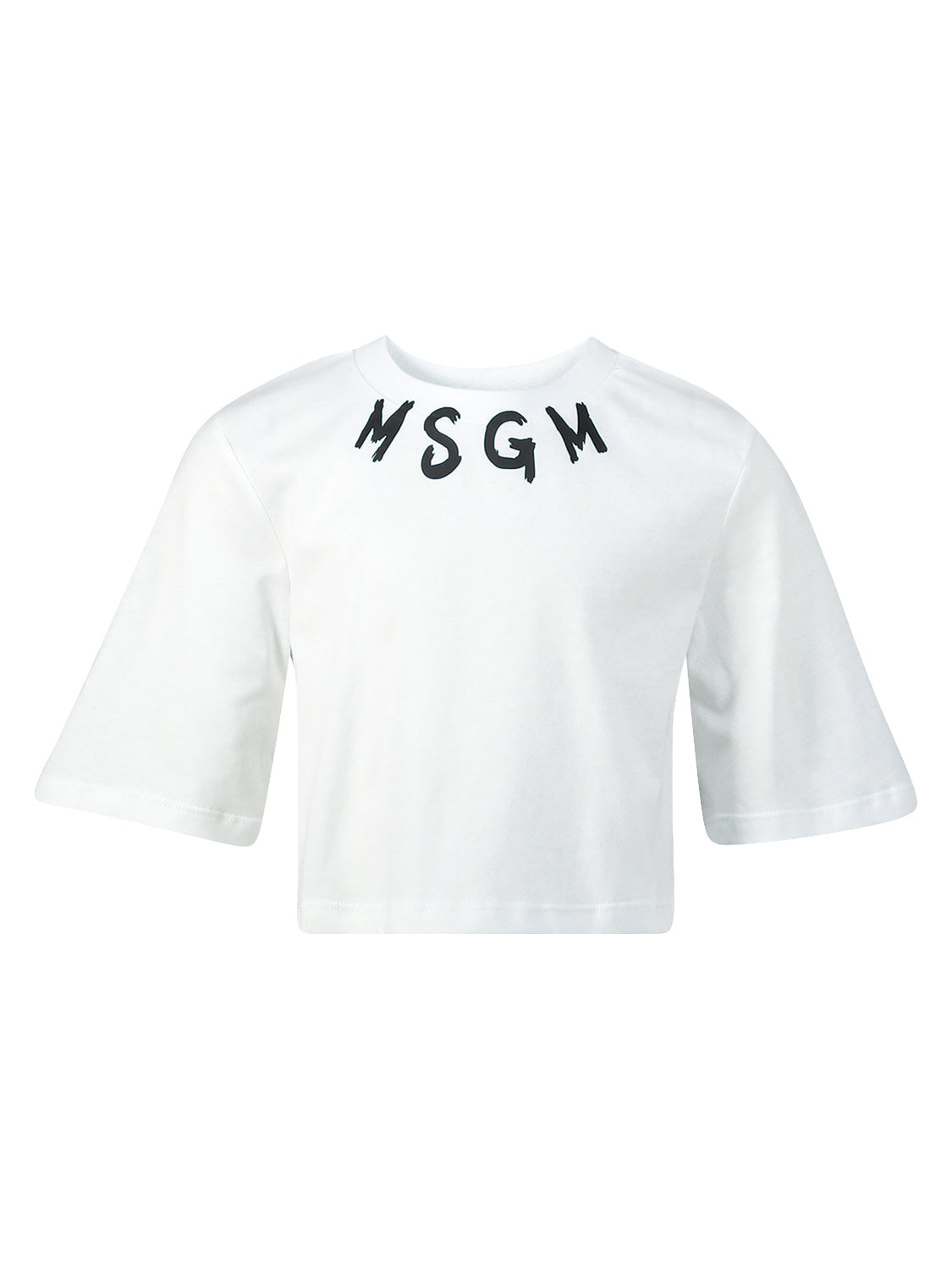 MSGM Kids t-shirt White in White 6701133106-1.jpg | NICKIS.com