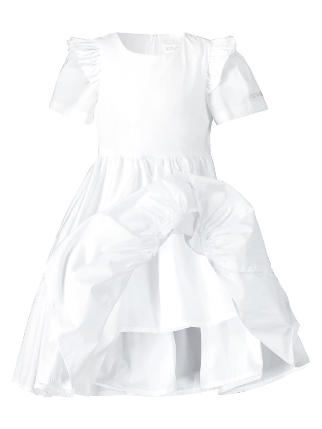 Monnalisa Kids dress White in White 6701213920-6.jpg | NICKIS.com