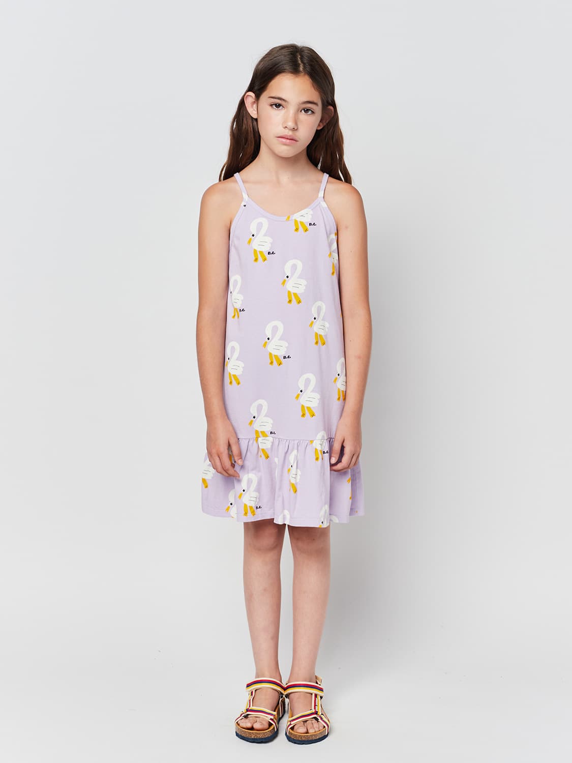 Bobo Choses Kids dress Pelican Lilac in Lilac 6701560582-2.jpg | NICKIS.com