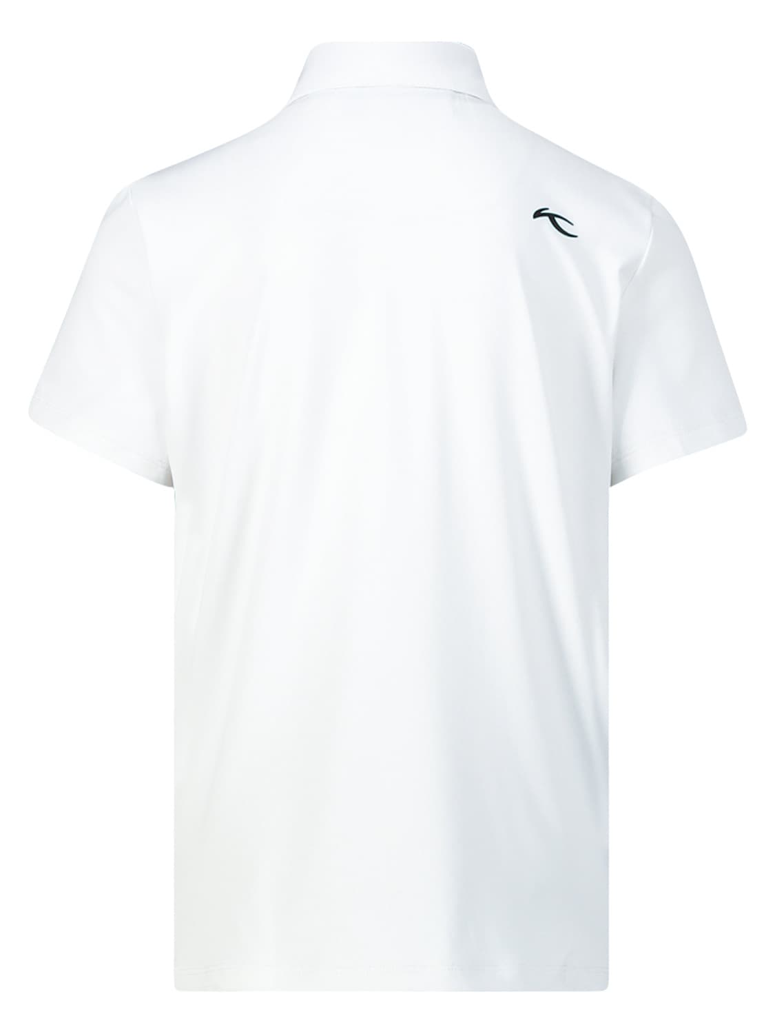 KJUS Kids Polo Shirt Golfwear - Self Collar White in White 6701931443-4.jpg | NICKIS.com