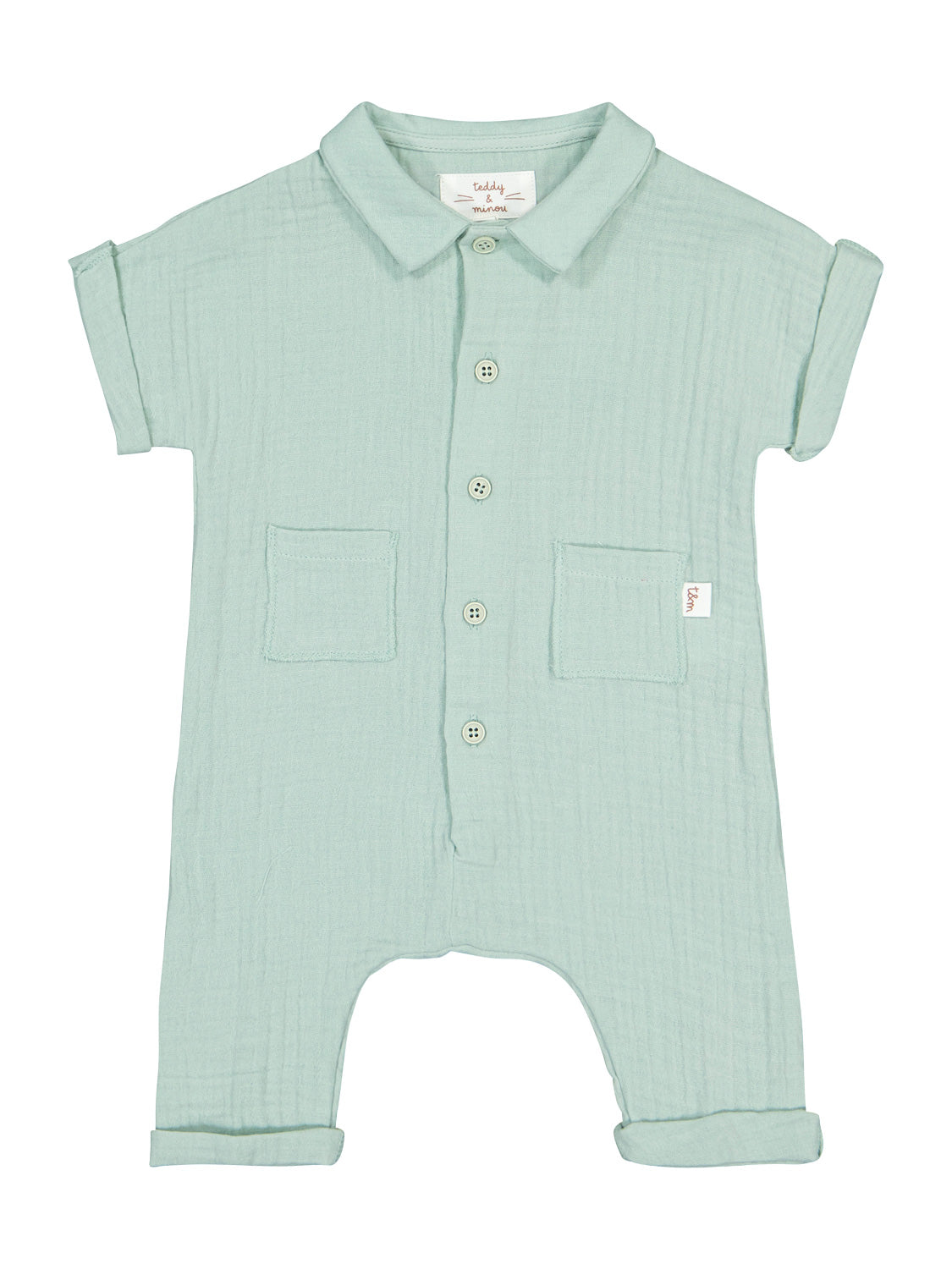 Teddy & Minou Kids babygrow Mint Green in Mint Green 6702137390-1.jpg | NICKIS.com