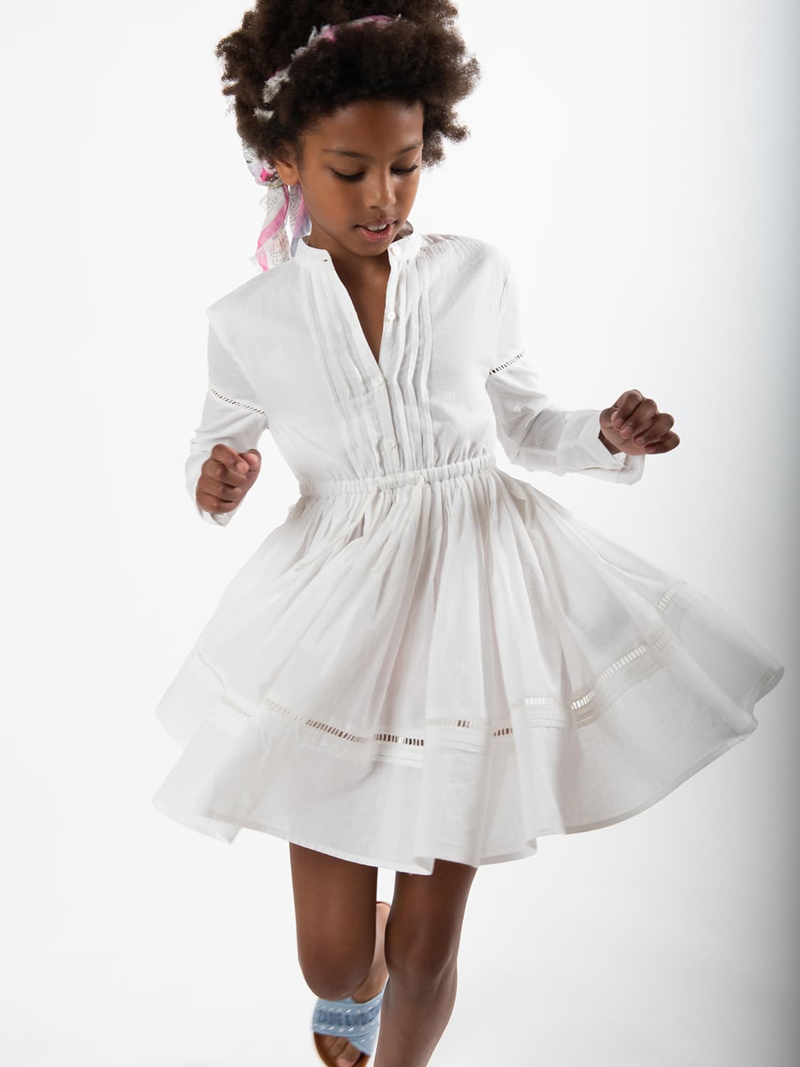 Zadig & Voltaire Kids dress White in White 6702231341-2.jpg | NICKIS.com