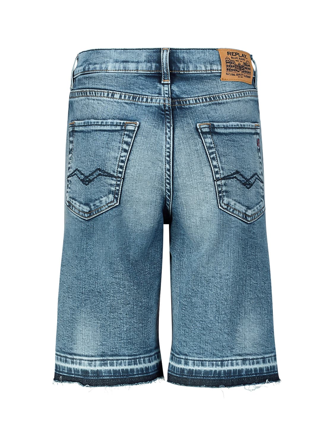 Replay & Sons Kids Shorts Thad Blue in Blue 6702236973-5.jpg | NICKIS.com