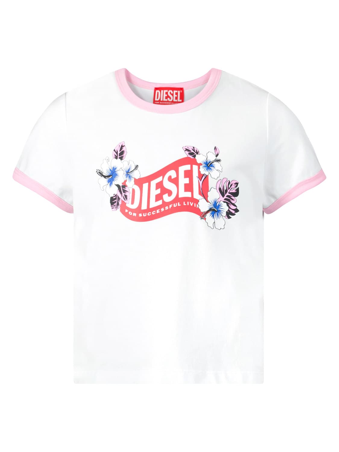 Diesel Kids t-shirt White in White 6702255128-1.jpg | NICKIS.com