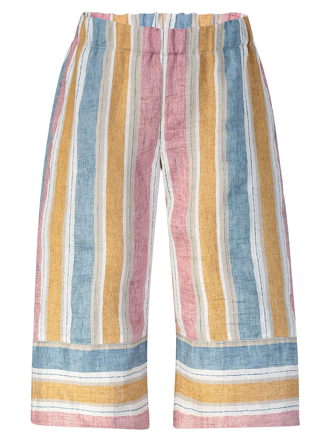 Il Gufo Kids pants Linen Multicoloured in Multicoloured 6702416223-1.jpg | NICKIS.com