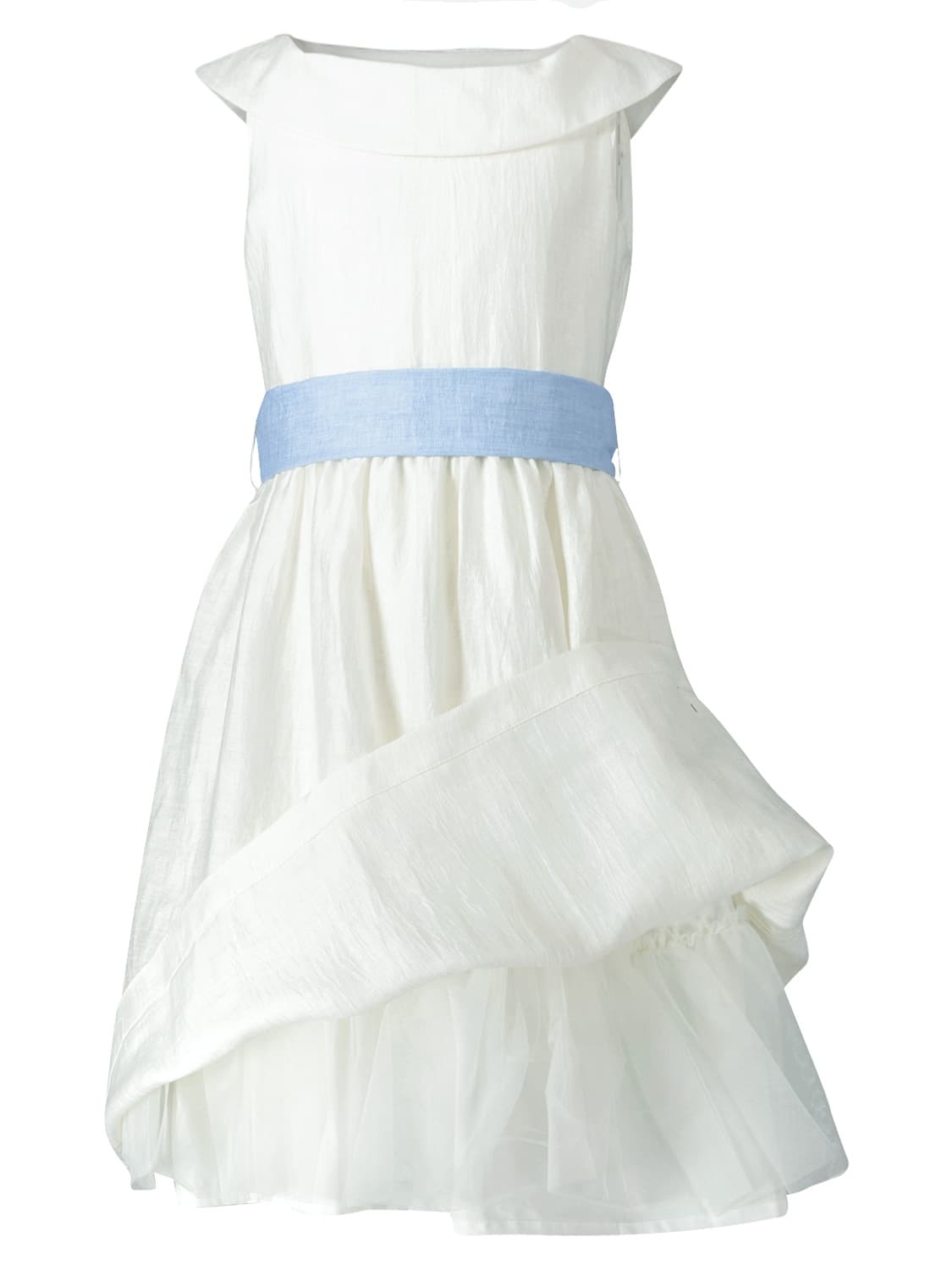 Il Gufo Kids dress White in White 6702743093-4.jpg | NICKIS.com