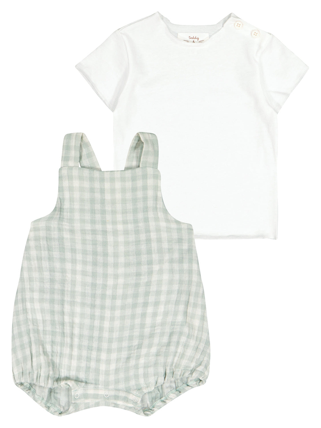 Teddy & Minou Kids clothing set Mint Green in Mint Green 6702746950-1.jpg | NICKIS.com