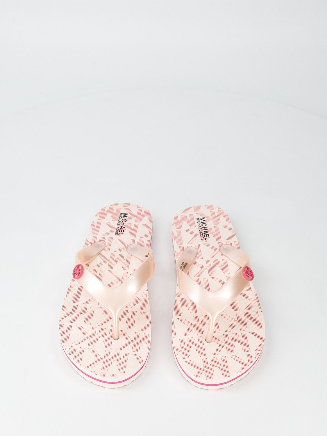 Michael kors pink flip shops flops