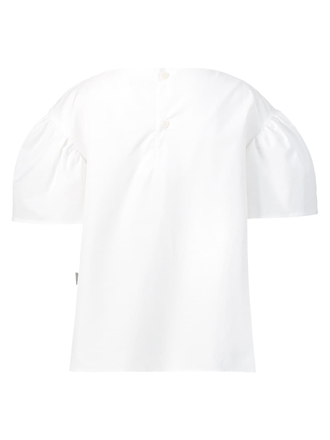 Il Gufo Kids blouse White in White 6703278025-4.jpg | NICKIS.com