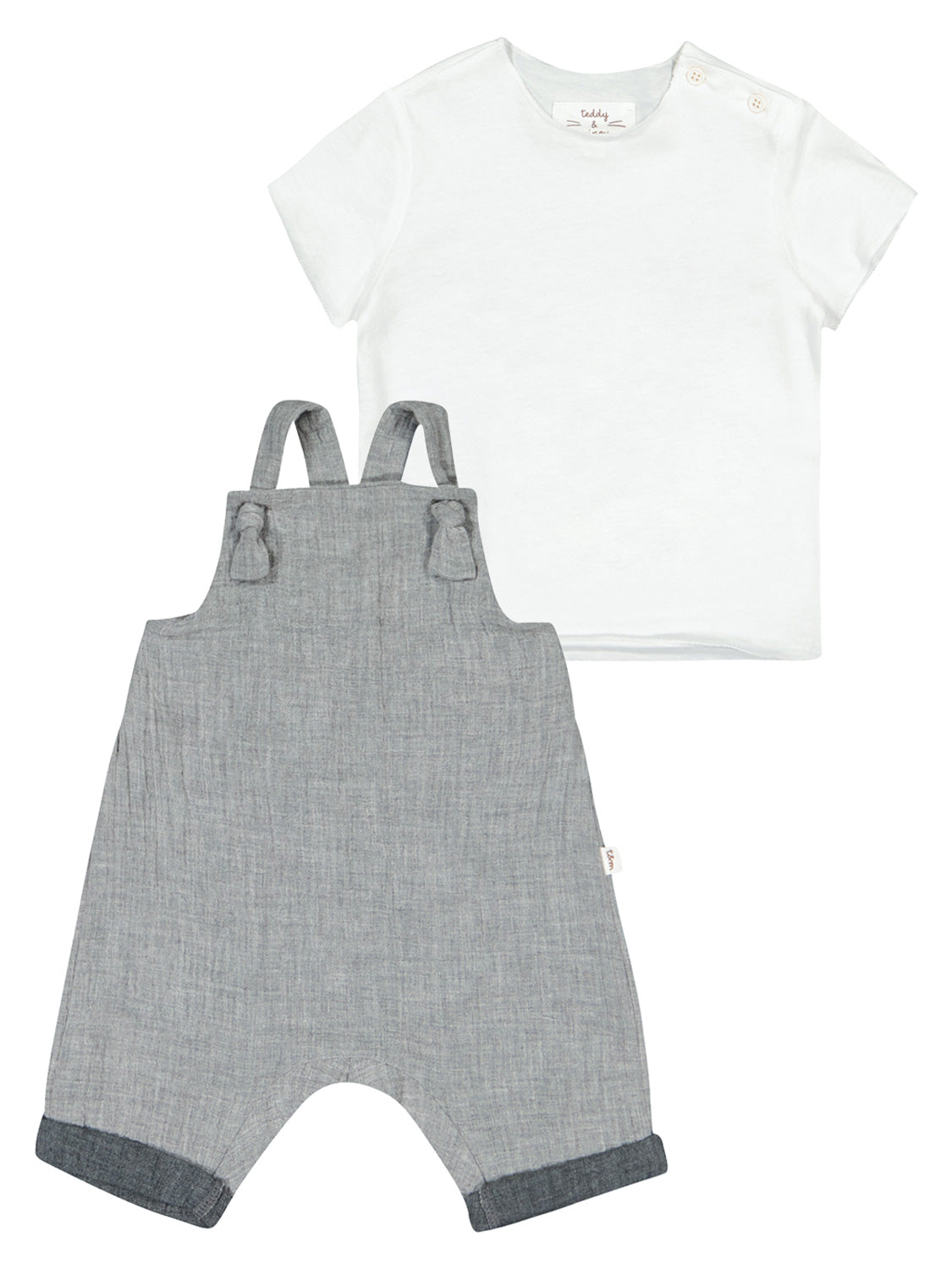 Teddy & Minou Kids clothing set Grey in Grey 6703388890-1.jpg | NICKIS.com