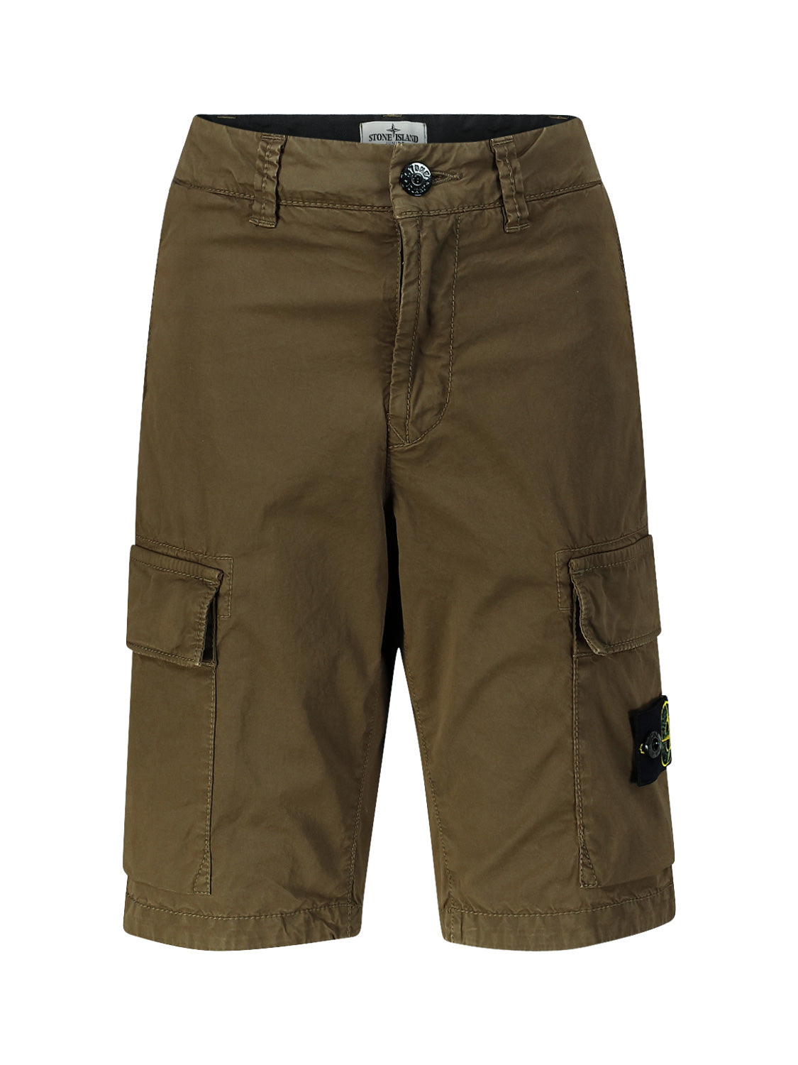 STONE ISLAND JUNIOR Kids Shorts Khaki in Khaki 6703447636-1.jpg | NICKIS.com