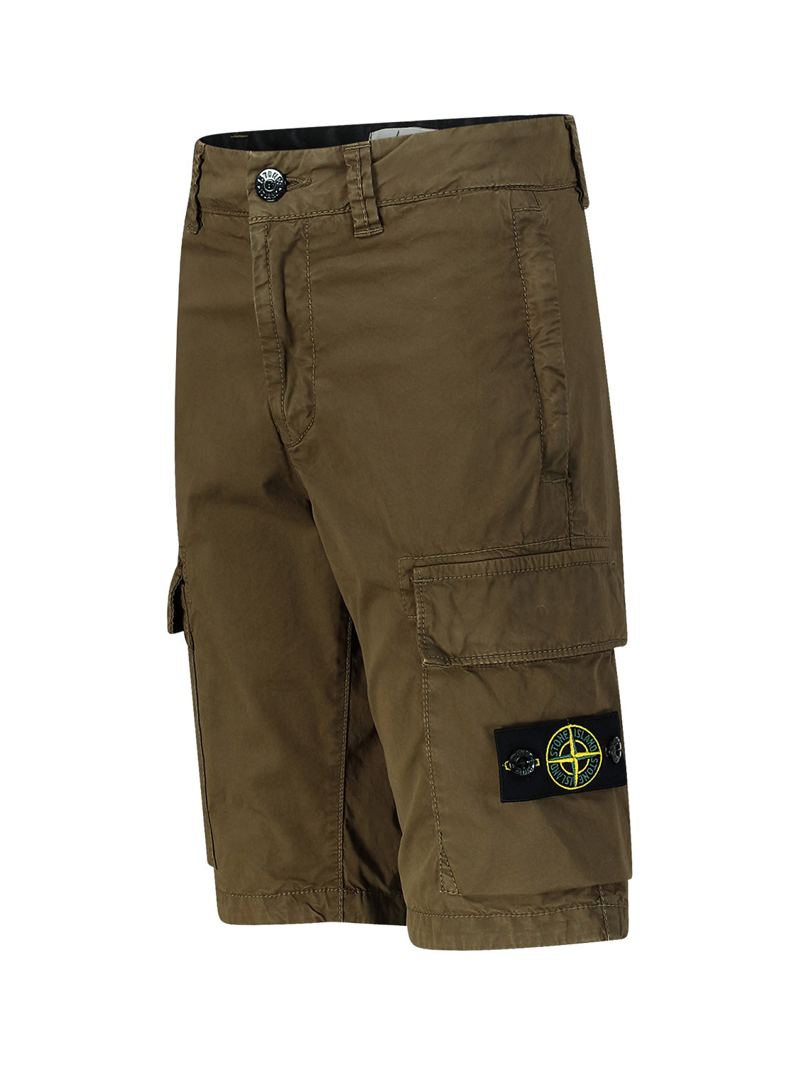 STONE ISLAND JUNIOR Kids Shorts Khaki in Khaki 6703447636-4.jpg | NICKIS.com