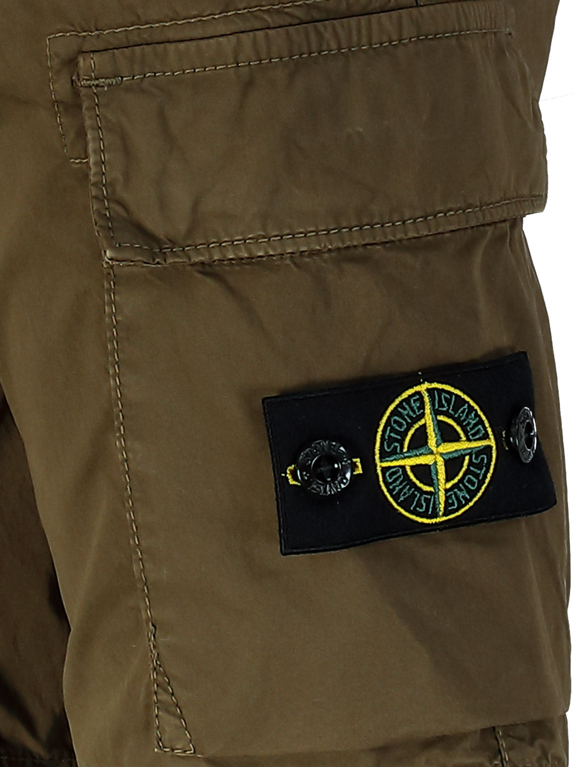 STONE ISLAND JUNIOR Kids Shorts Khaki in Khaki 6703447636-6.jpg | NICKIS.com