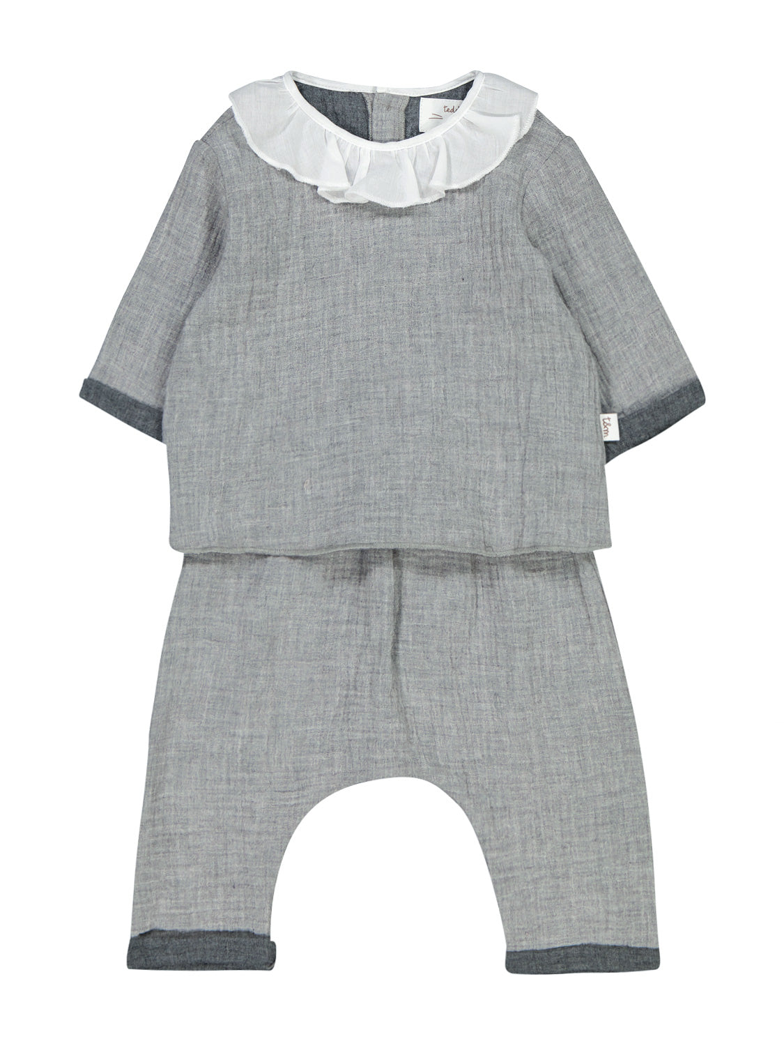 Teddy & Minou Kids clothing set Grey in Grey 6703479801-4.jpg | NICKIS.com