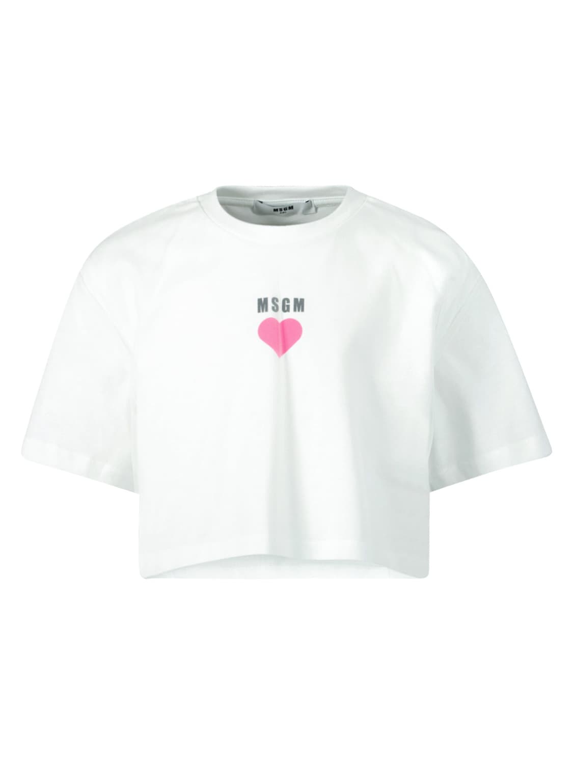 MSGM Kids t-shirt White in White 6703536898-1.jpg | NICKIS.com