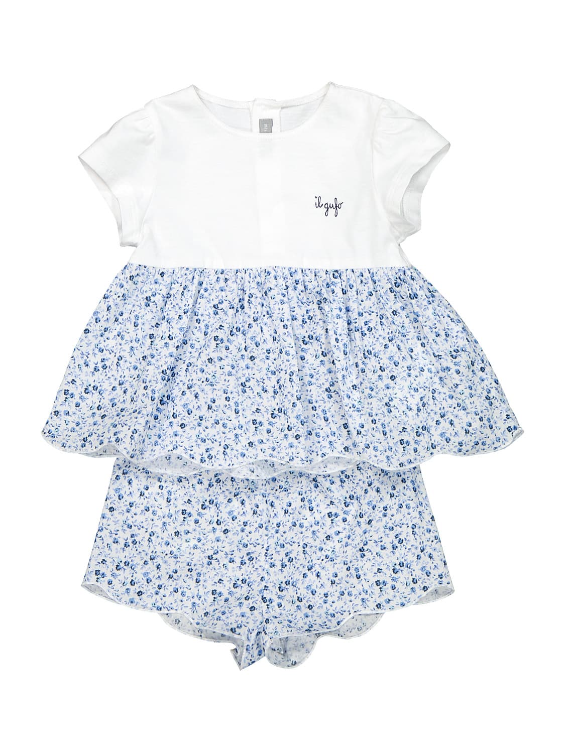 Il Gufo Kids clothing set Blue in Blue 6703615630-1.jpg | NICKIS.com