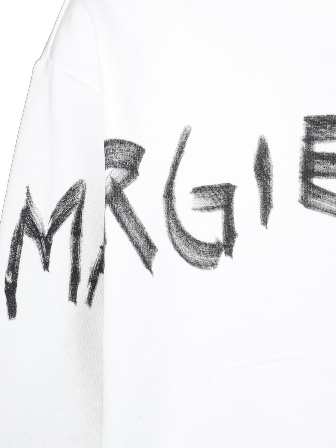 MM6 Maison Margiela Kids hoodie White in White 6703617176-5.jpg | NICKIS.com