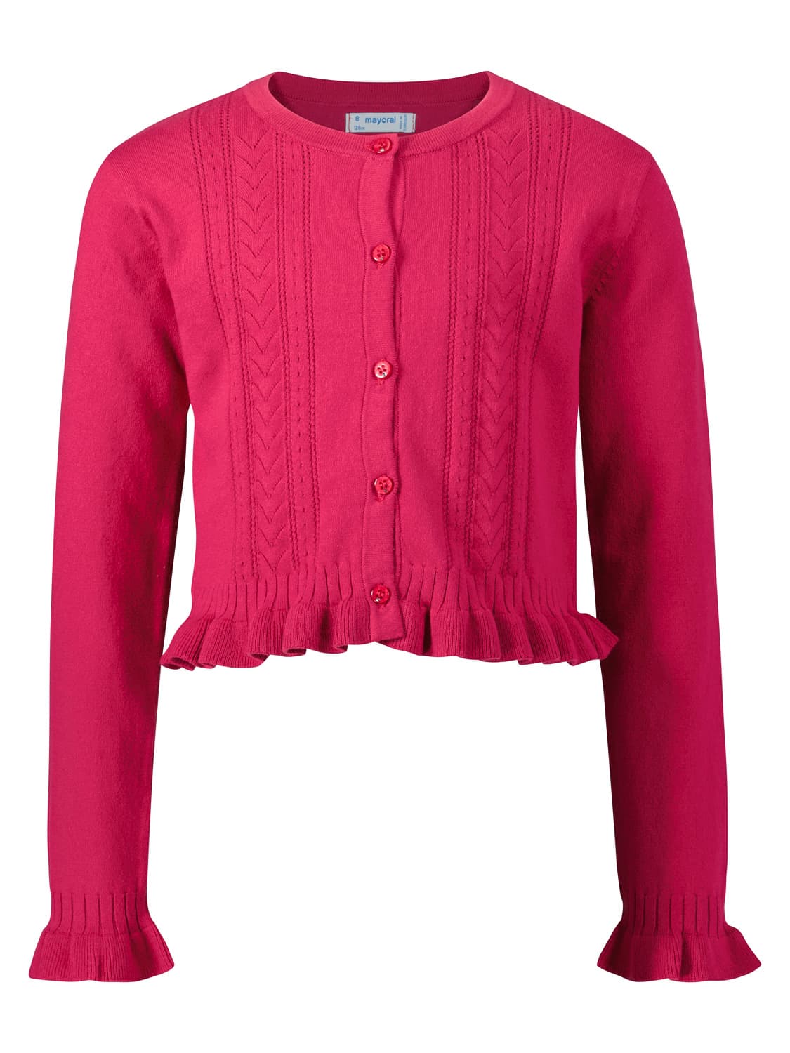 Mayoral Kids cardigan Fuchsia in Fuchsia 6703640969-1.jpg | NICKIS.com