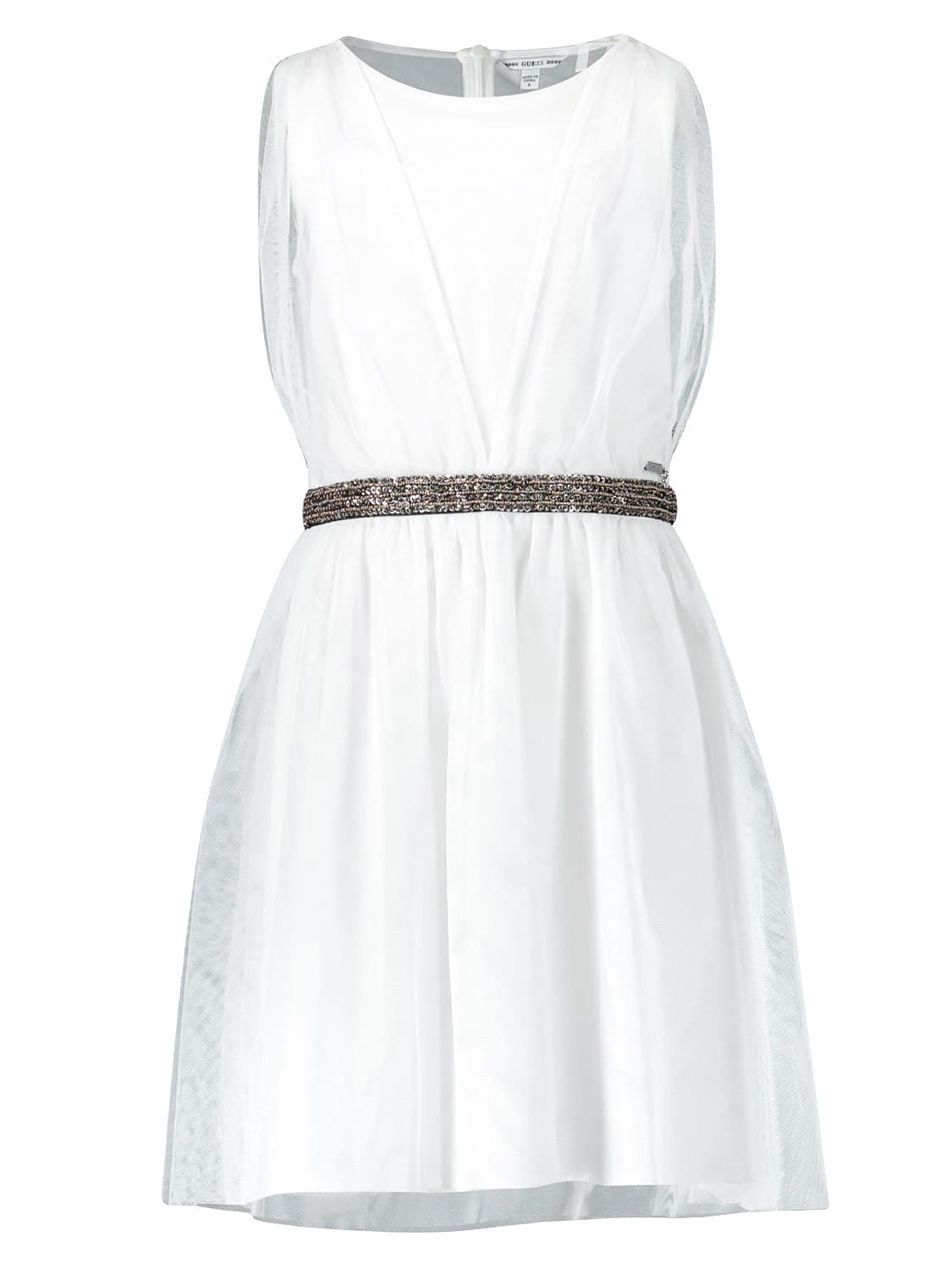 Guess Kids dress White in White 6703665731-1.jpg | NICKIS.com