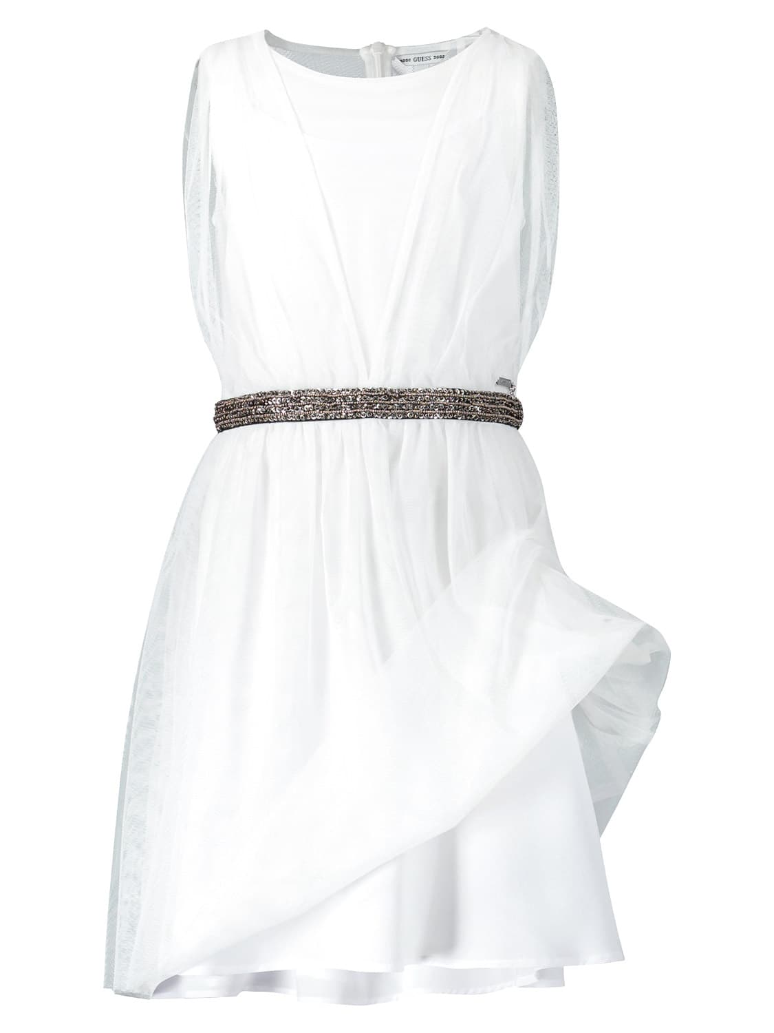 Guess Kids dress White in White 6703665731-4.jpg | NICKIS.com