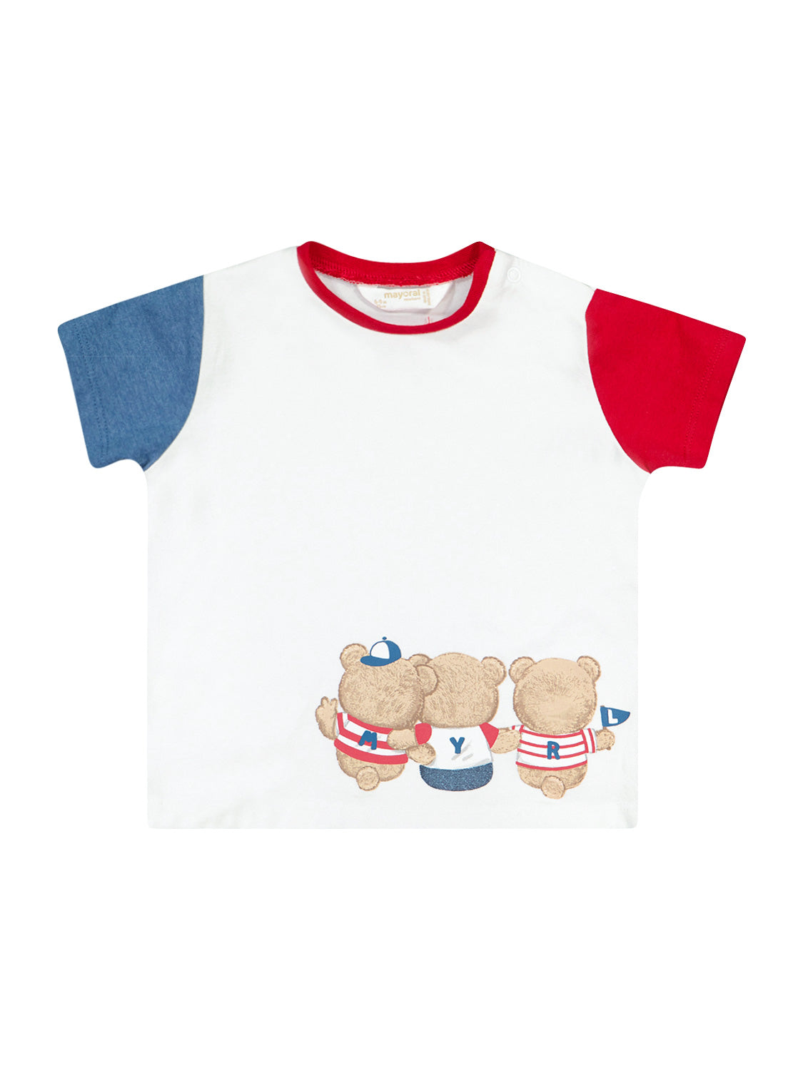 Mayoral Kids t-shirt Red in Red 6703728874-7.jpg | NICKIS.com