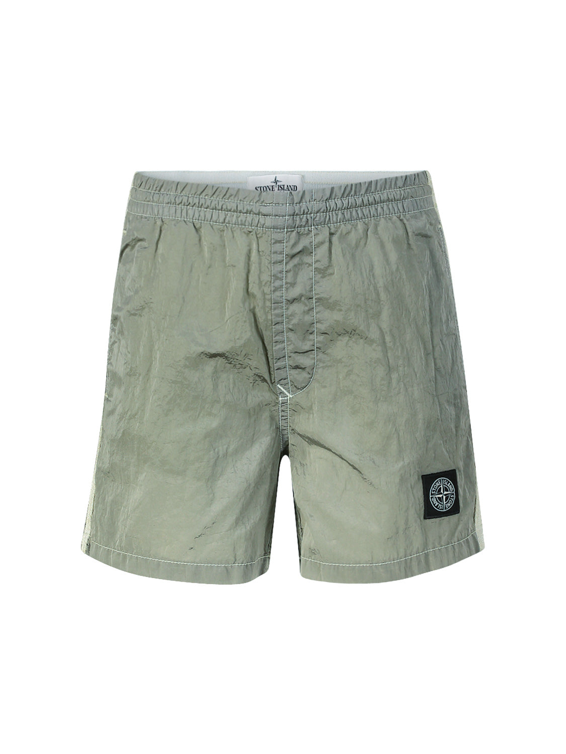 STONE ISLAND JUNIOR Kids swim shorts Olive Green in Olive Green 6703983163-1.jpg | NICKIS.com