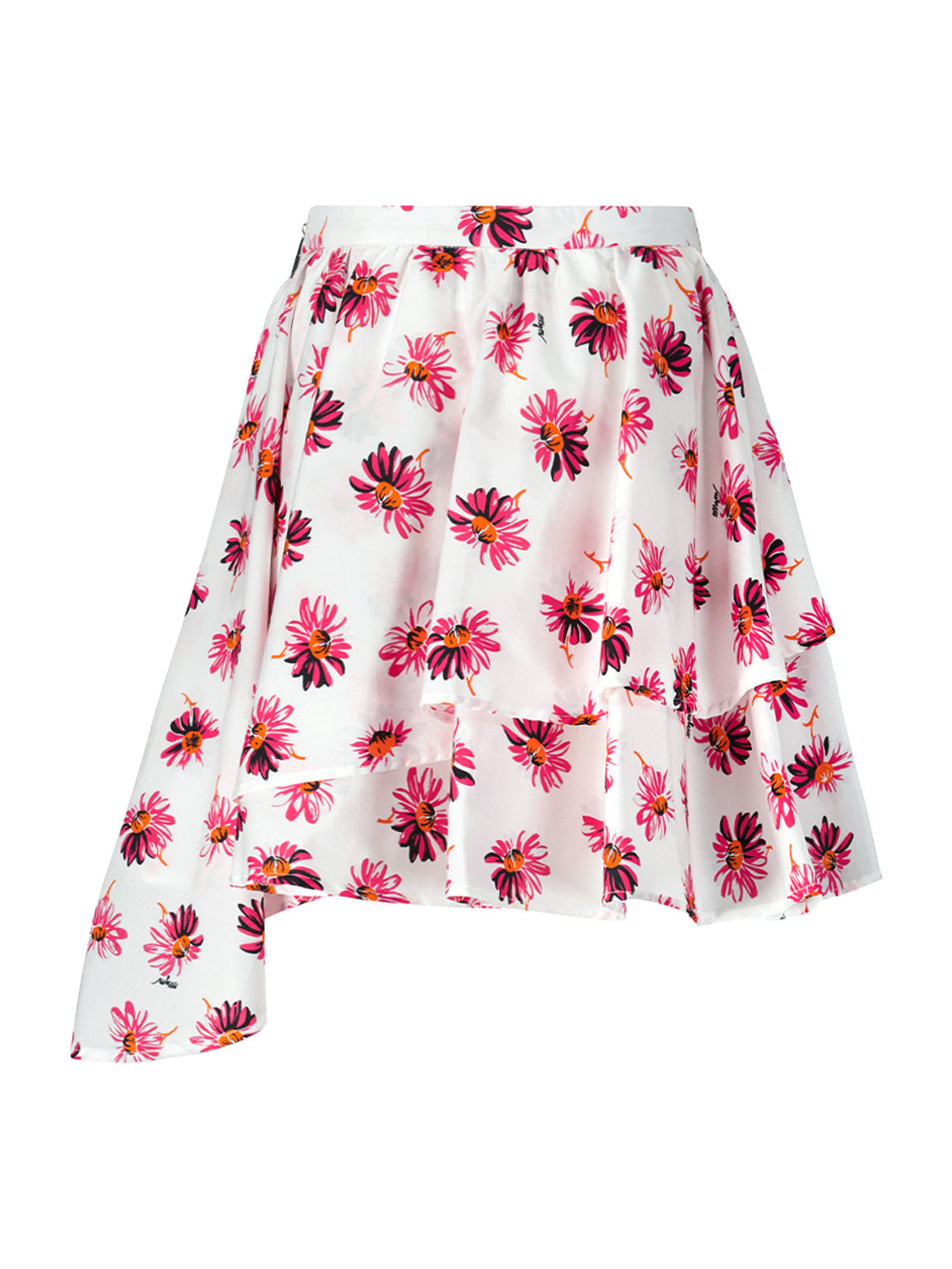 MSGM Kids skirt White in White 6704027181-5.jpg | NICKIS.com