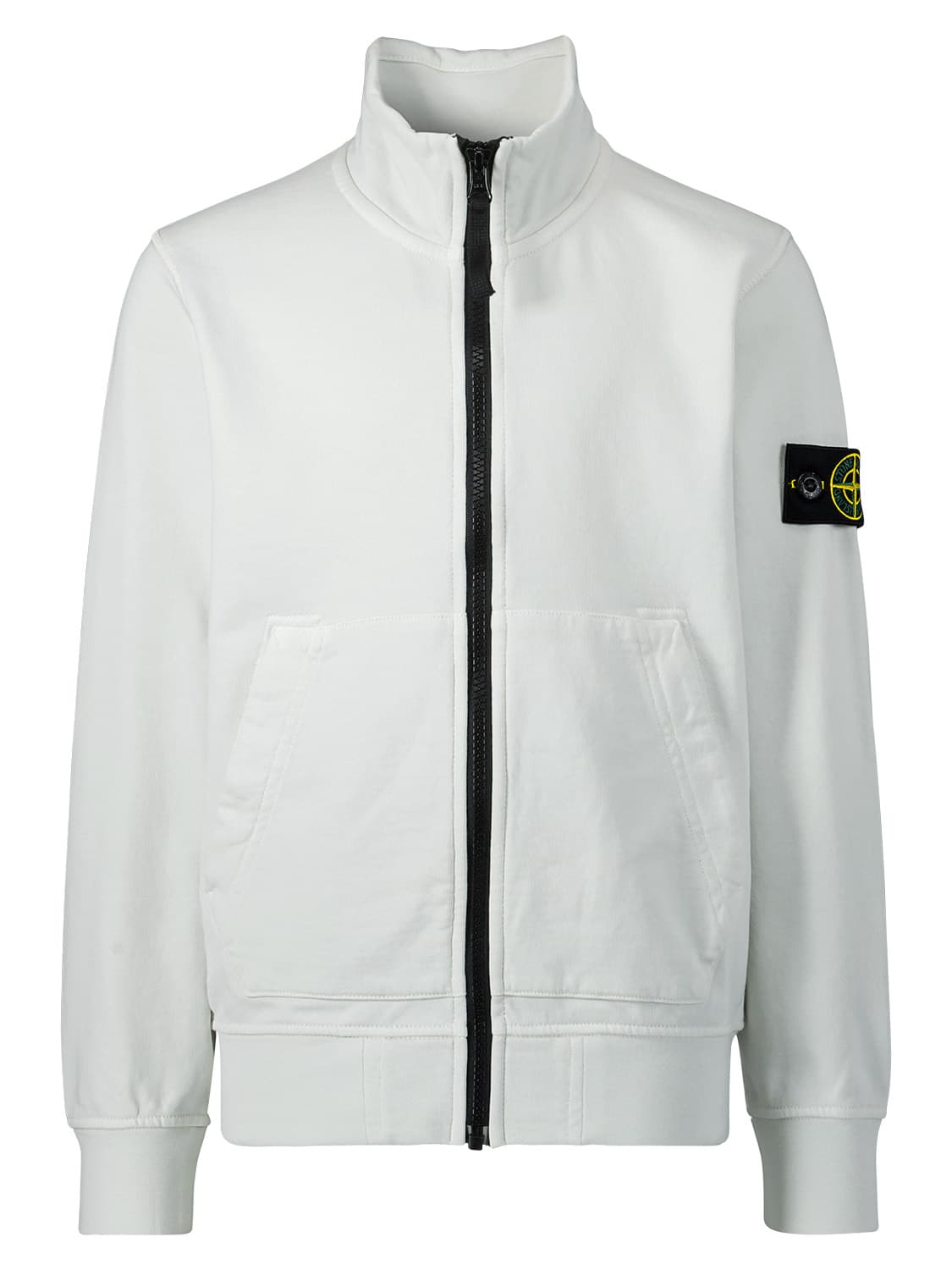 STONE ISLAND JUNIOR Kids Sweat Jacket Grey in Grey 6704074541-1.jpg | NICKIS.com