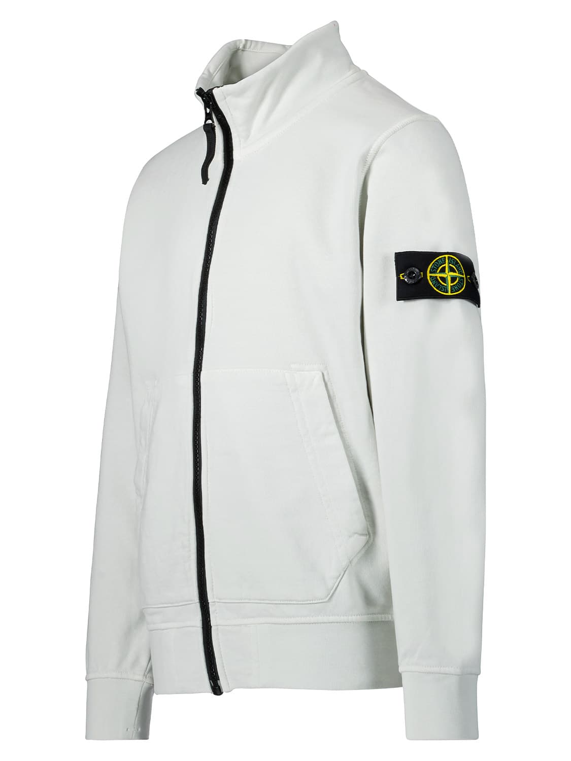 STONE ISLAND JUNIOR Kids Sweat Jacket Grey in Grey 6704074541-4.jpg | NICKIS.com