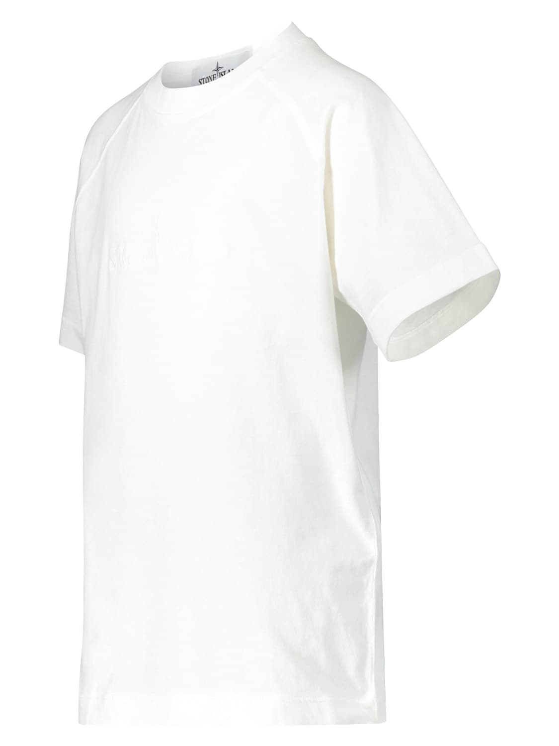 STONE ISLAND JUNIOR Kids t-shirt White in White 6704120999-4.jpg | NICKIS.com