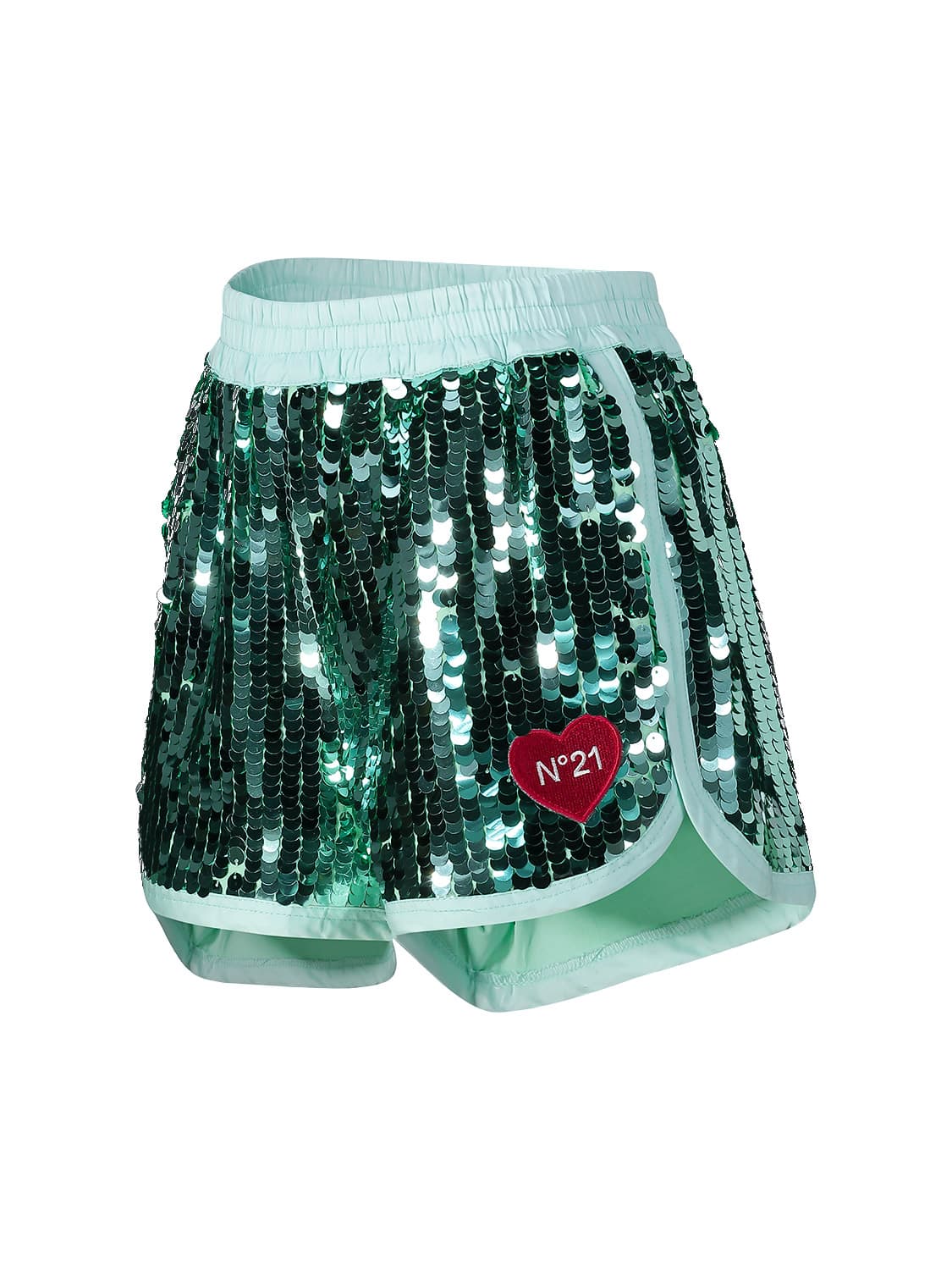 N°21 Kids Shorts Mint Green in Mint Green 6704269628-4.jpg | NICKIS.com