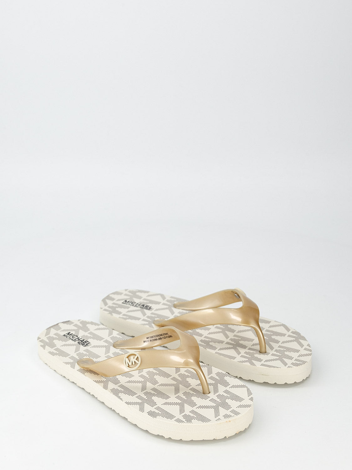 Michael Kors Flip flops Endine Stripe Ivory girls