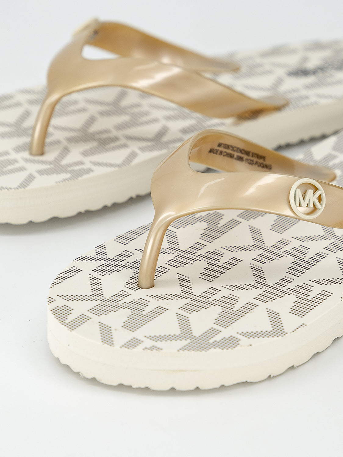 Michael Kors Flip flops Endine Stripe Ivory girls