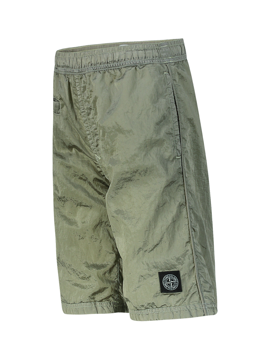 STONE ISLAND JUNIOR Kids Shorts Khaki in Khaki 6704367615-4.jpg | NICKIS.com