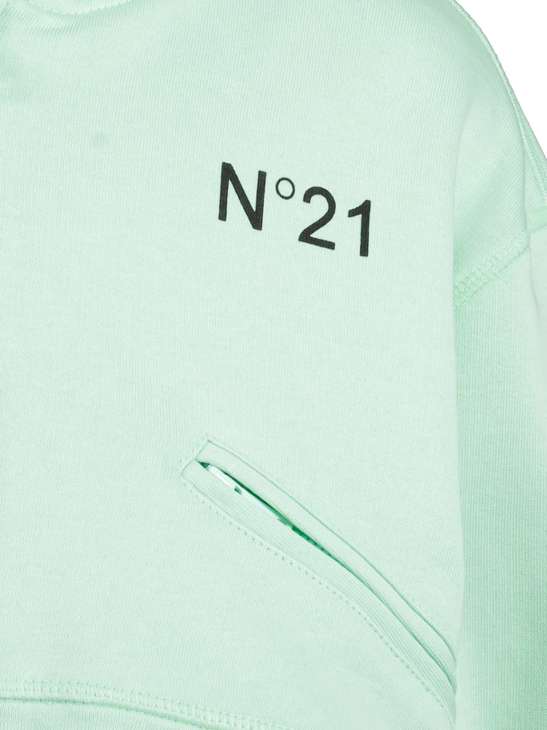 N°21 Kids Sweat Jacket Mint Green in Mint Green 6704519588-5.jpg | NICKIS.com