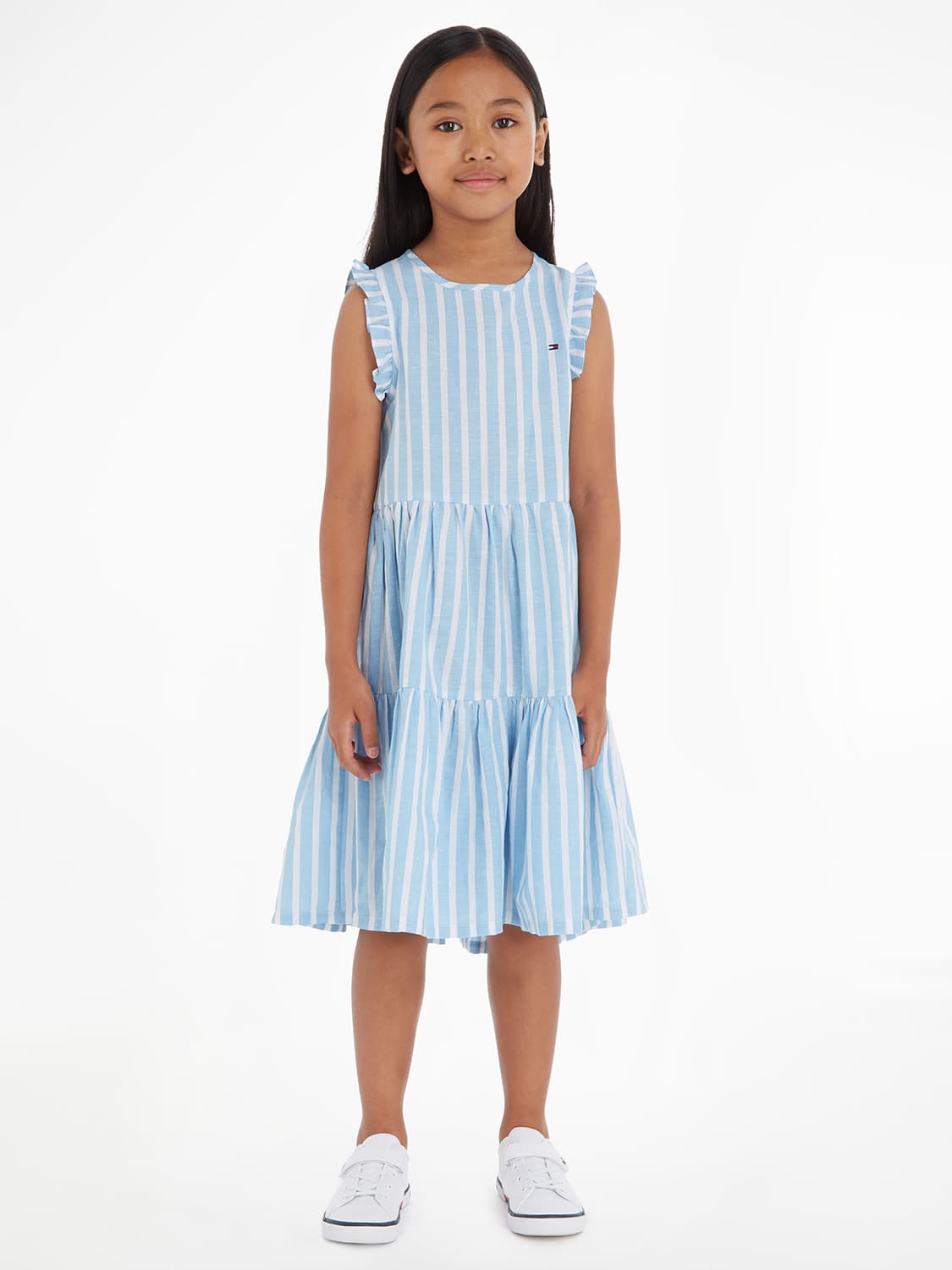 Tommy Hilfiger Kids dress Striped Hemp Ruffle  in  6704669519-2.jpg | NICKIS.com