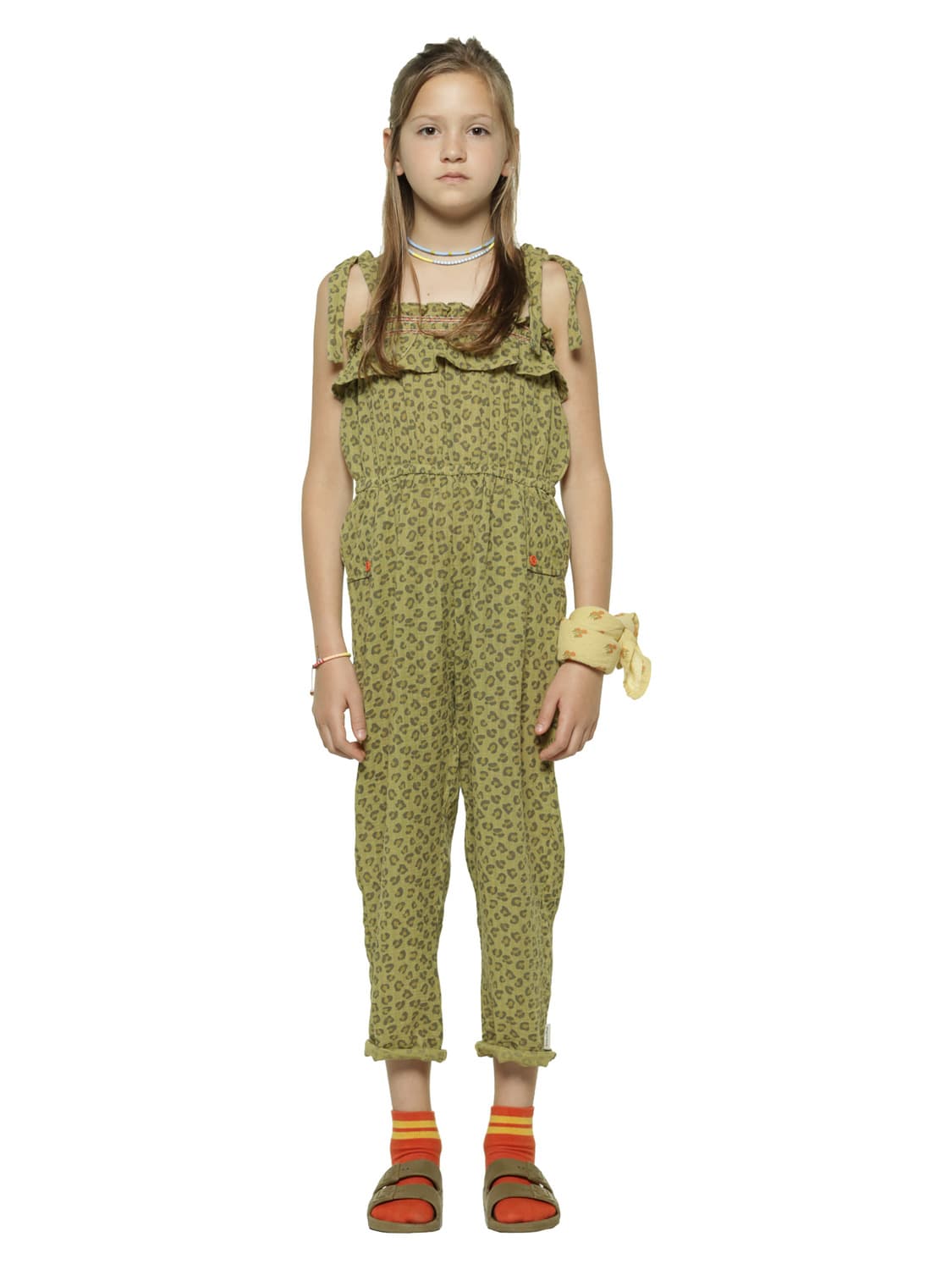 Piupiuchick Kids overall Olive Green in Olive Green 6704739458-2.jpg | NICKIS.com