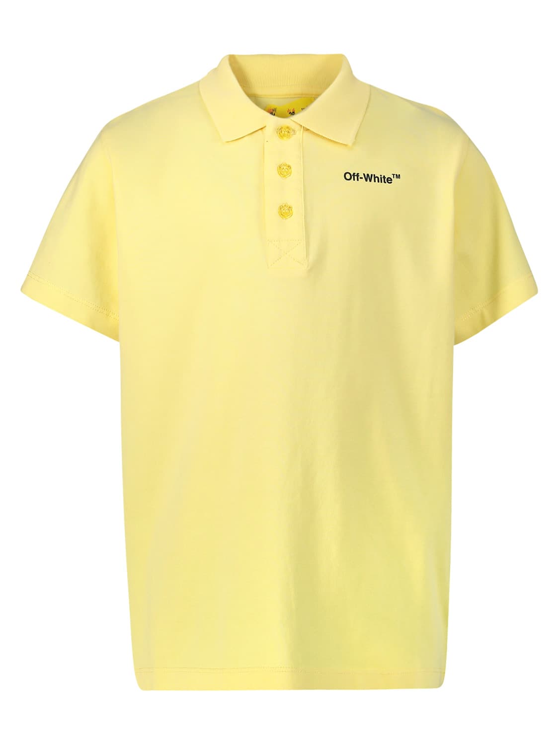 Off-White Kids Kids Polo Shirt Yellow in Yellow 6704751337-1.jpg | NICKIS.com